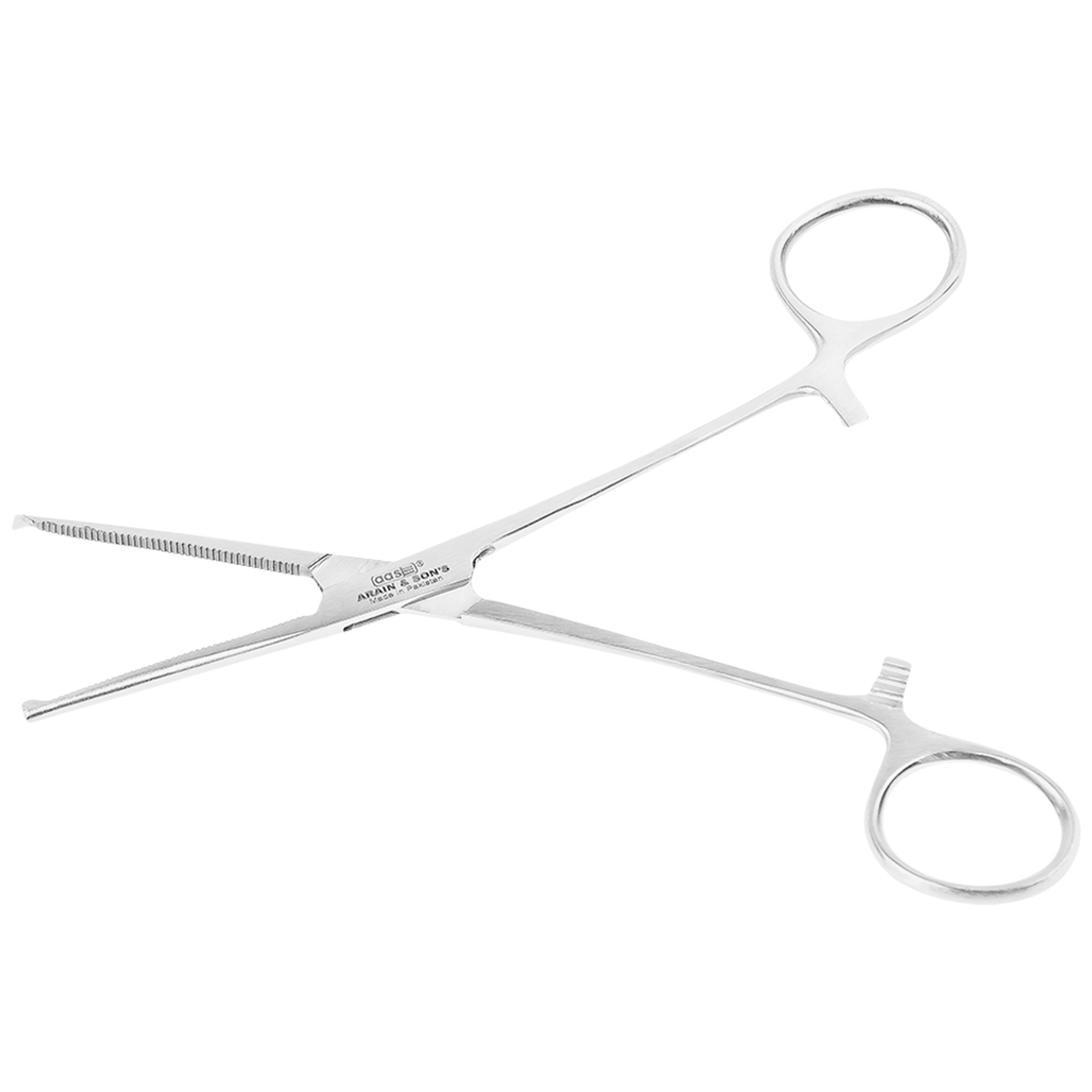 Pen gắp thẳng có mấu size 16cm dùng kẹp bông băng, băng gạc rửa vết thương