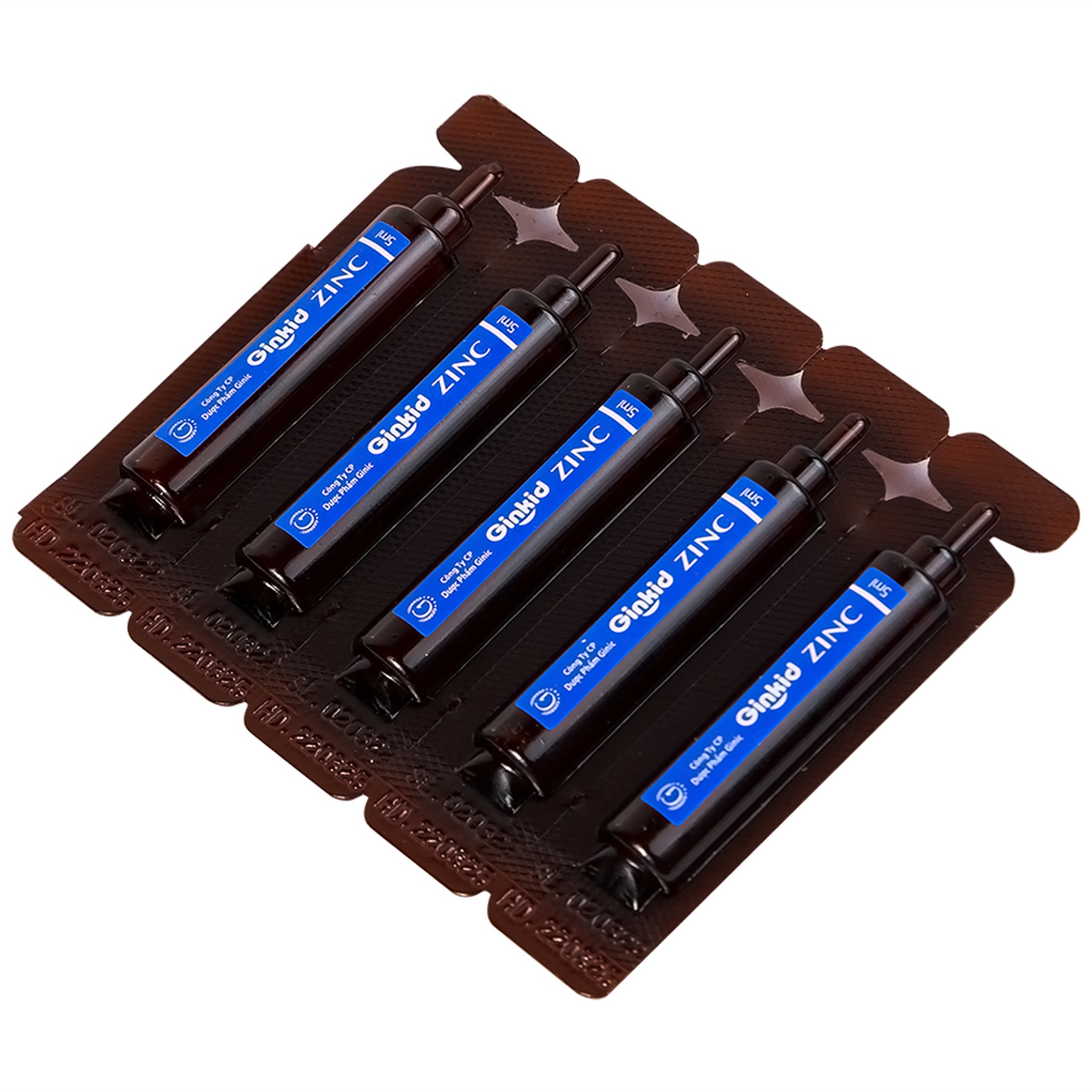 Siro Ginkid ZinC bổ sung kẽm hỗ trợ tăng sức đề kháng (4 vỉ x 5 ống x 5ml)