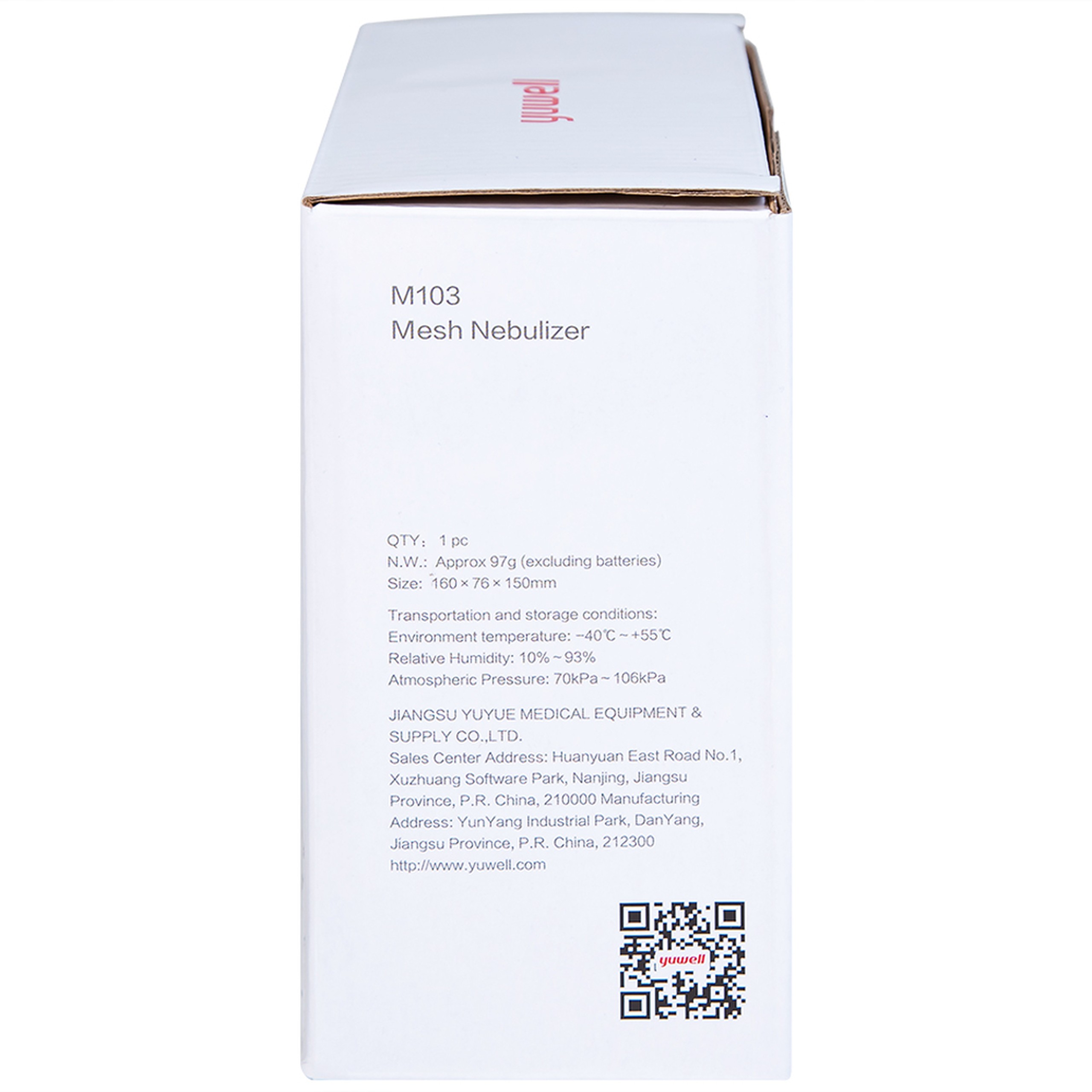 Máy xông khí dung cầm tay Yuwell M103 hỗ trợ điều trị bệnh lý về đường hô hấp