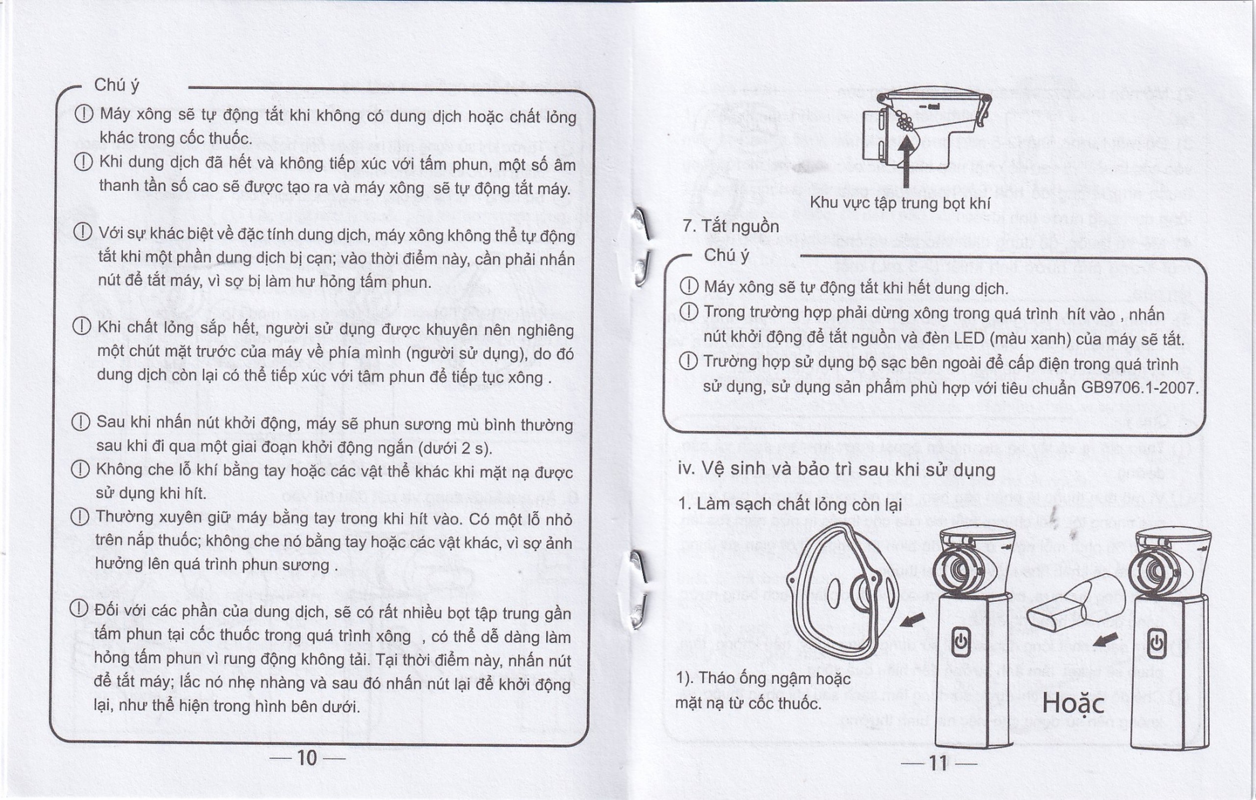 Máy xông khí dung cầm tay Yuwell M103 hỗ trợ điều trị bệnh lý về đường hô hấp