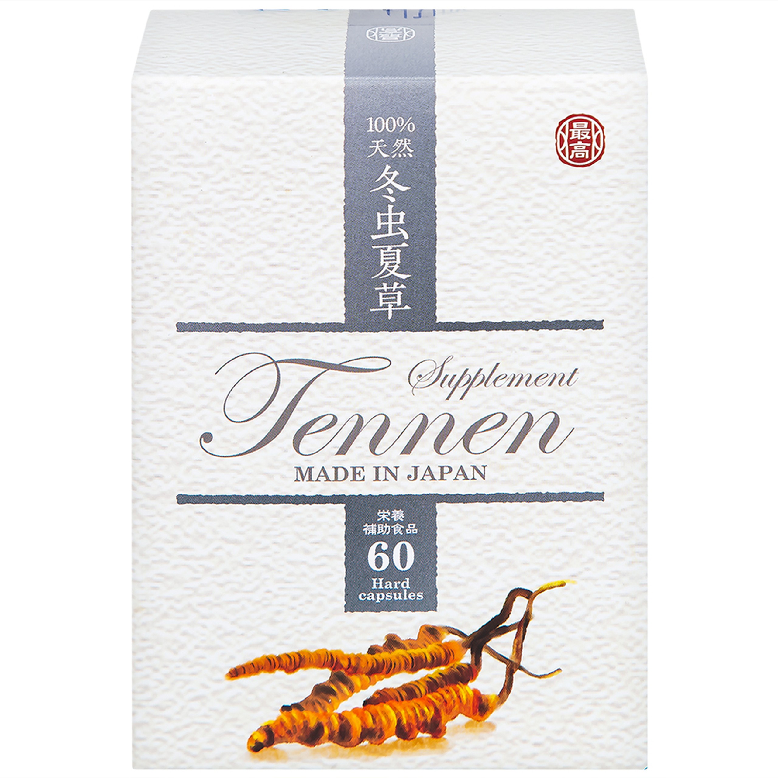 Viên uống Đông Trùng Hạ Thảo hỗ trợ tăng cường sức khỏe, hạn chế lão hóa Tennen Jpanwell (6 vỉ x 10 viên)