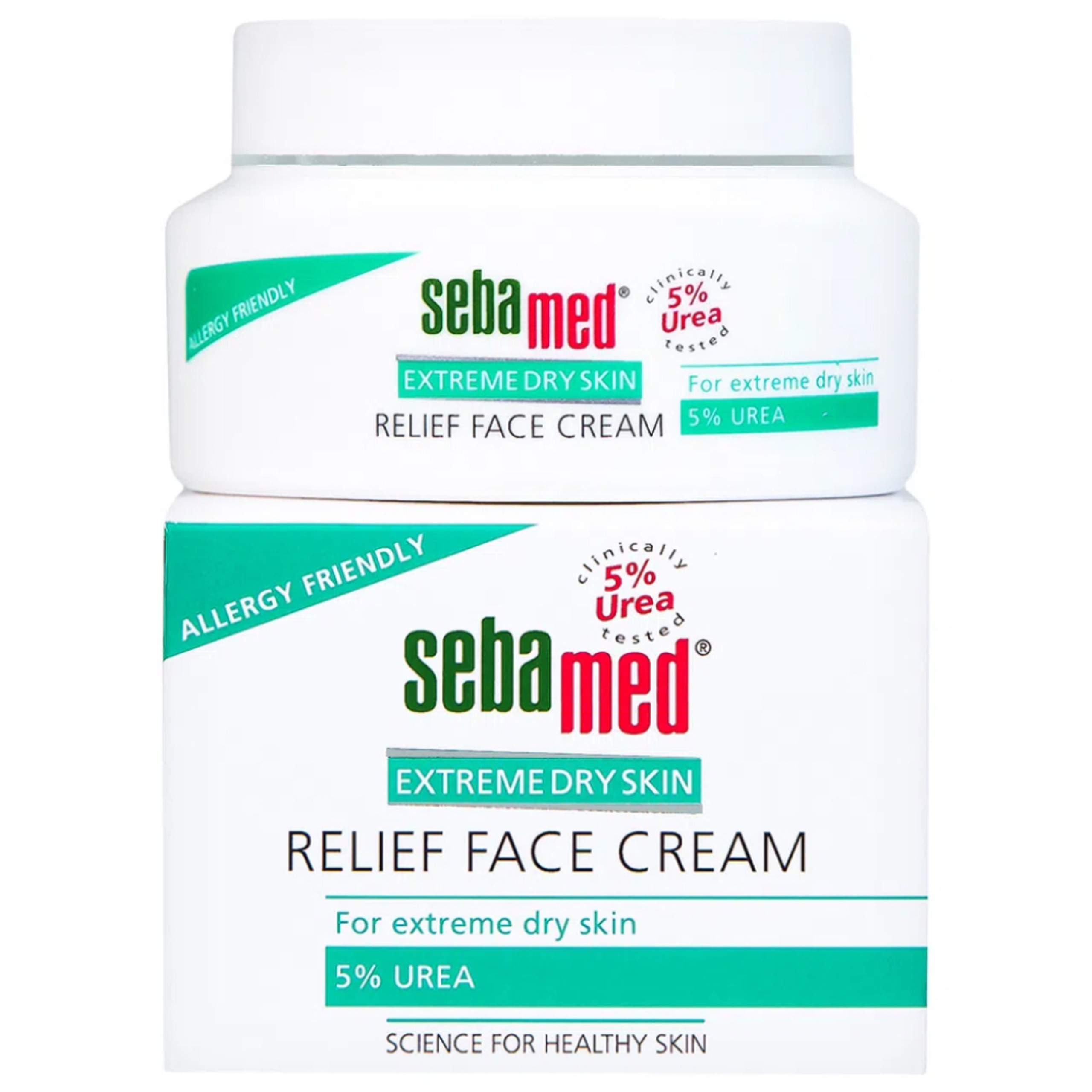 Kem bôi dưỡng ẩm Sebamed Extreme Dry Skin Relief Face Cream 5% Urea cho da khô, viêm da cơ địa (50ml)
