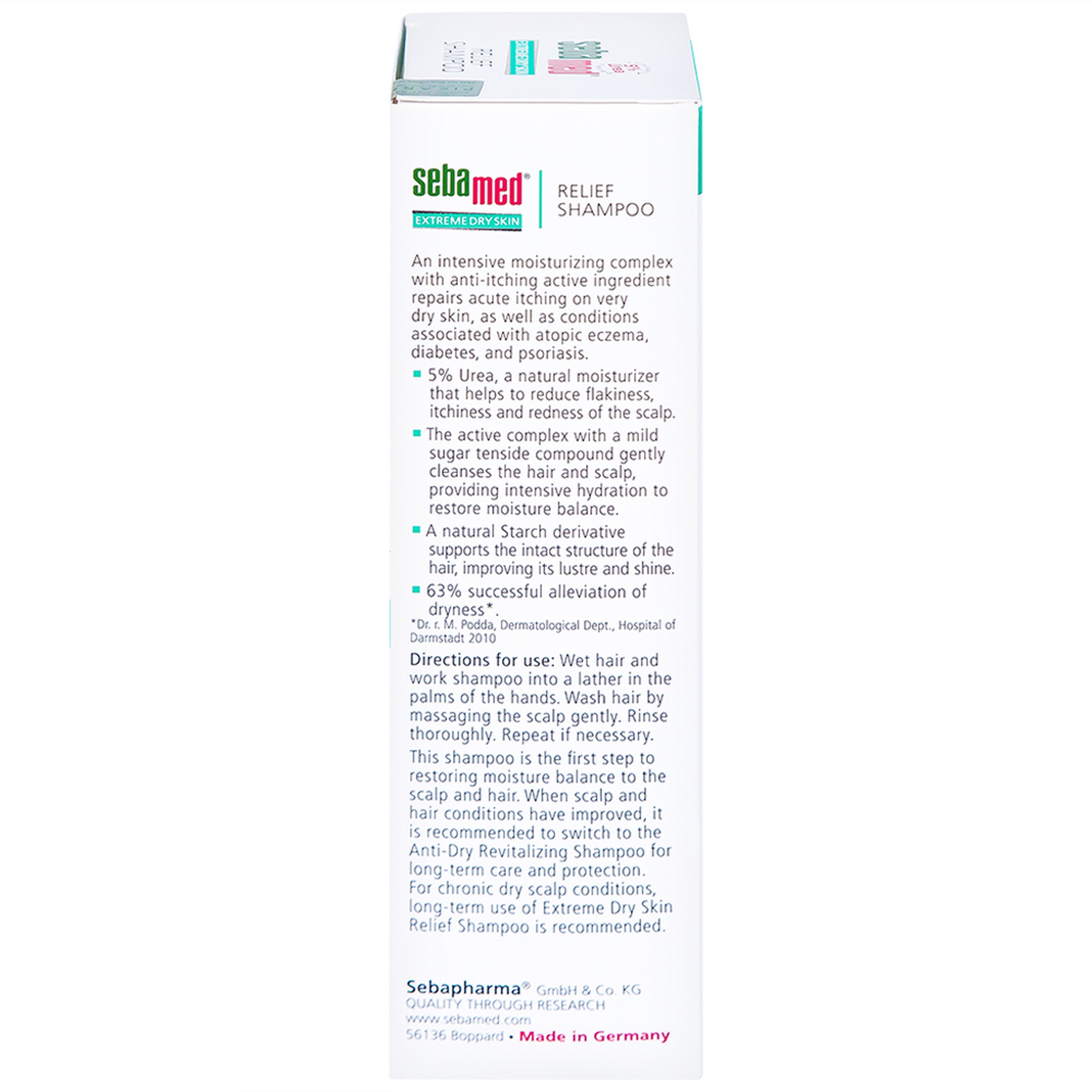 Dầu gội Sebamed Extreme Dry Skin 5% Urea giảm khô ngứa (200ml)