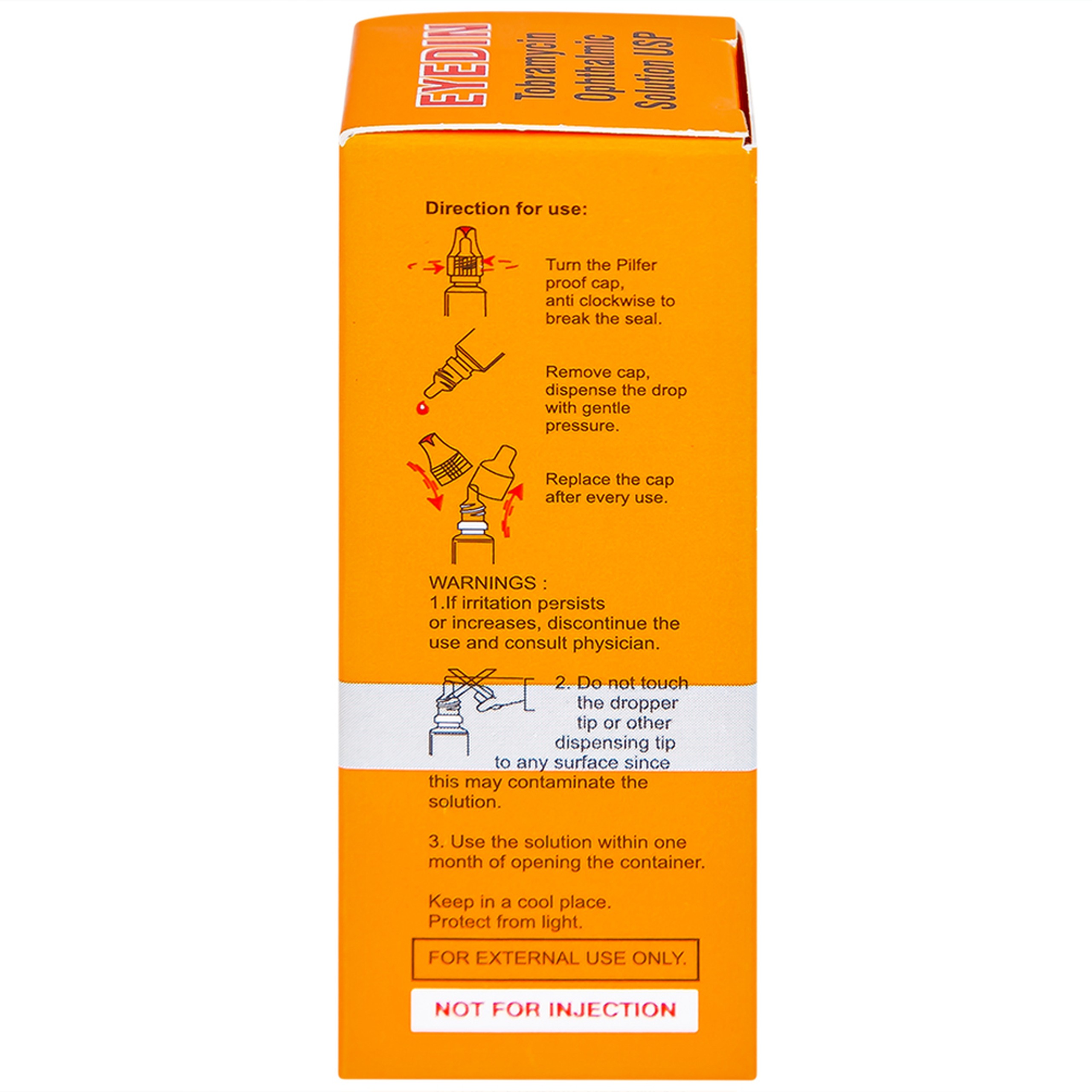 Thuốc tra mắt Eyedin Makcur điều trị nhiểm khuẩn mắt (5ml)