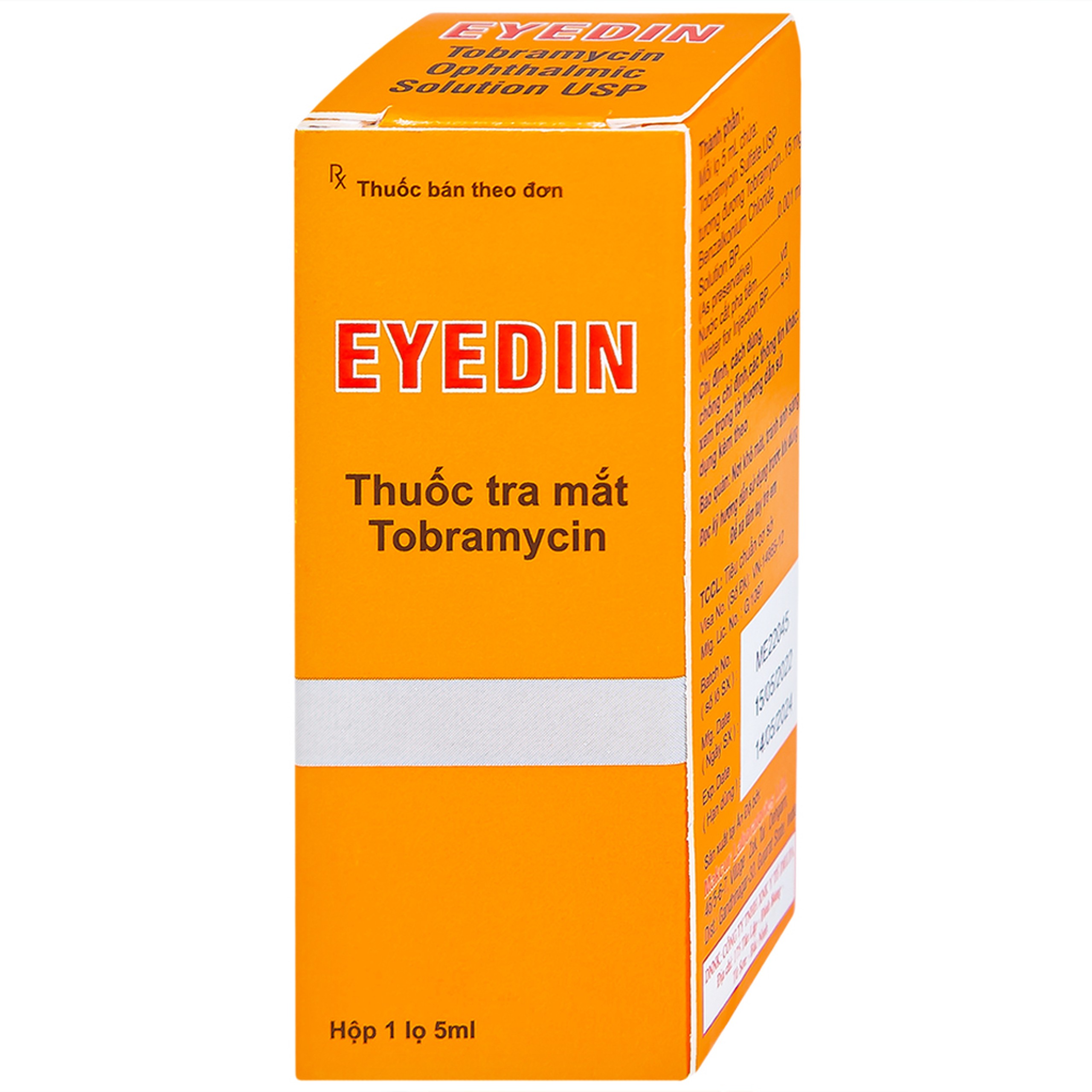 Thuốc tra mắt Eyedin Makcur điều trị nhiểm khuẩn mắt (5ml)