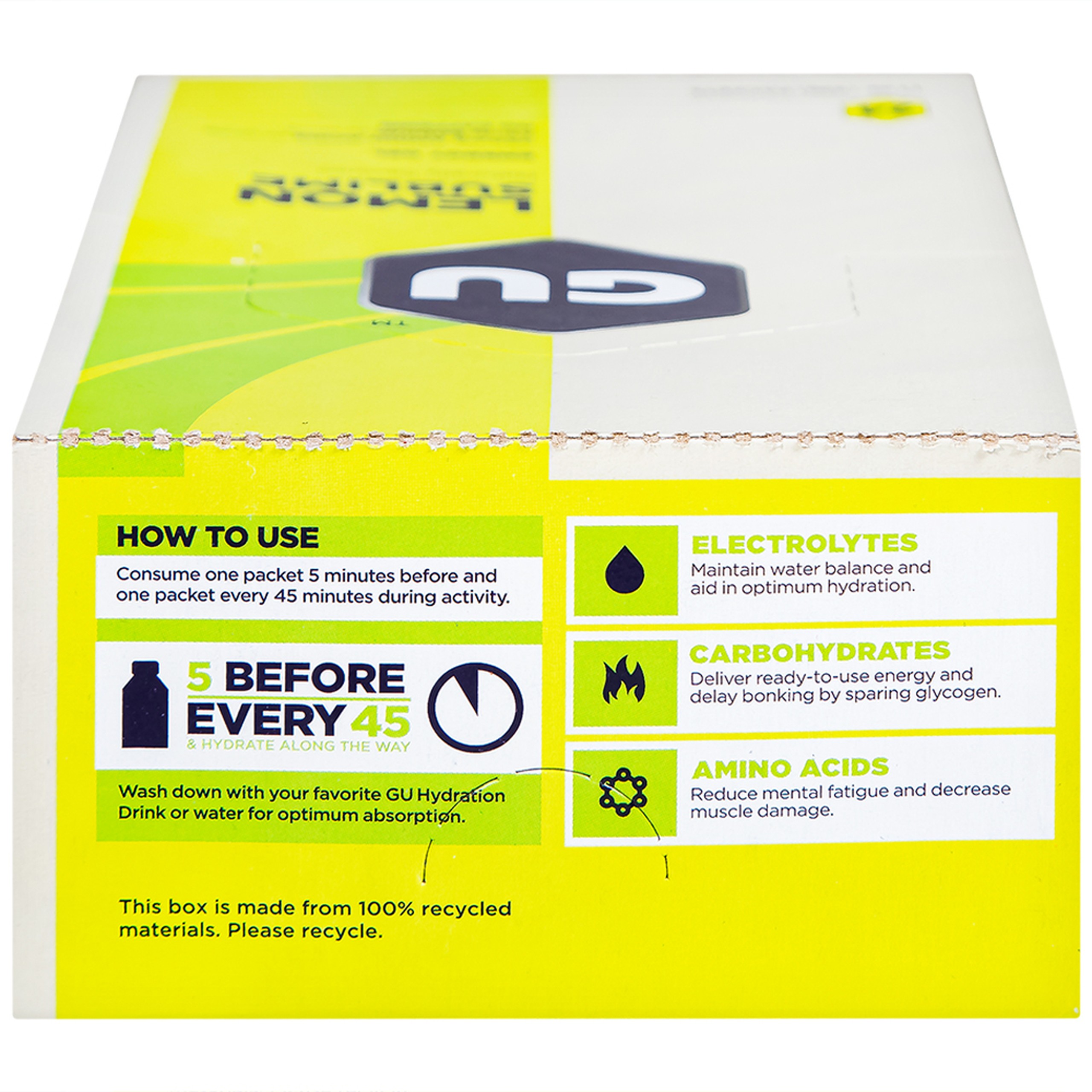 Thực phẩm bổ sung GU Energy Gel Lemon Sublime cung cấp dinh dưỡng và năng lượng (32g)