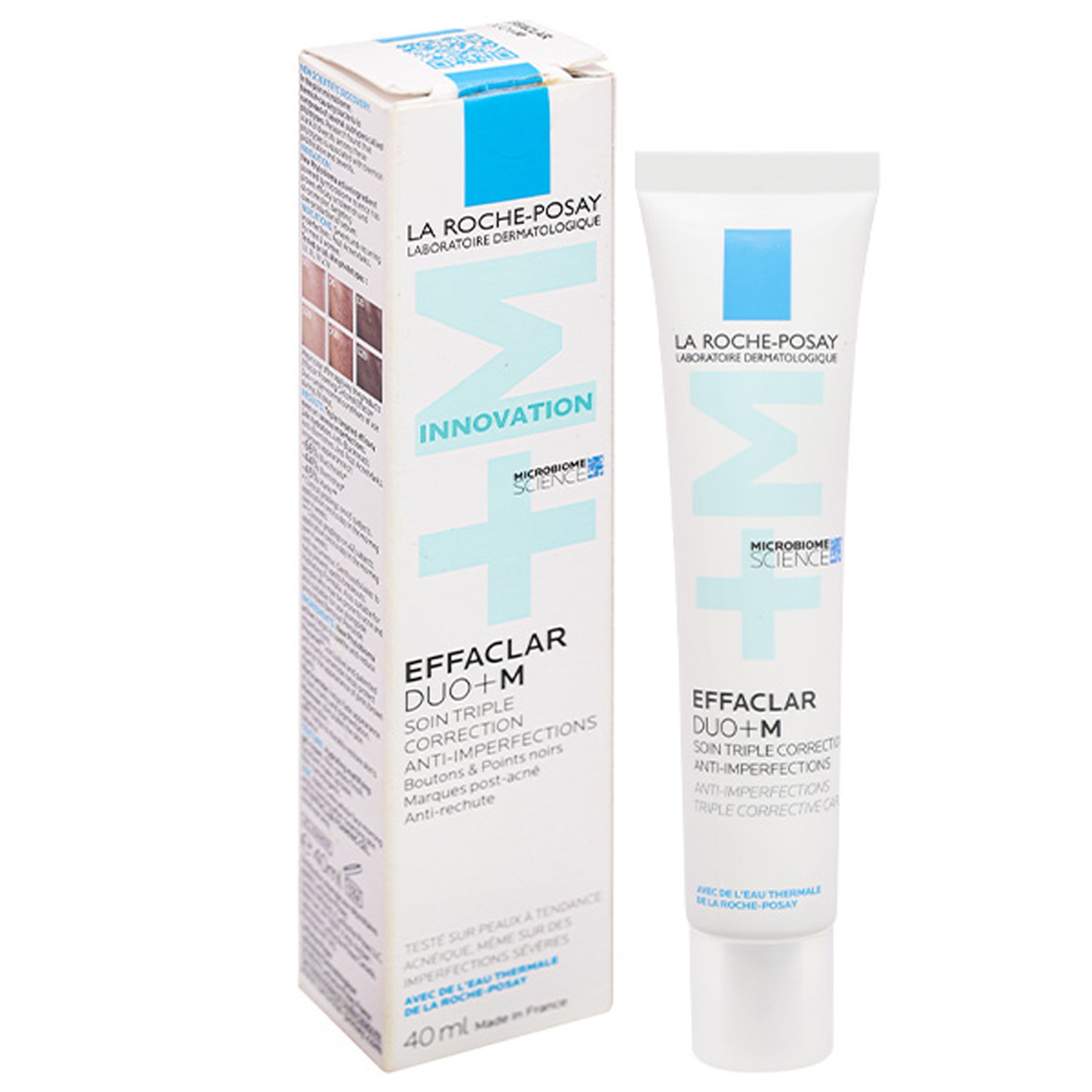 Kem bôi La Roche-Posay Effaclar Duo+M hỗ trợ giảm mụn và ngăn ngừa tái phát (40ml)