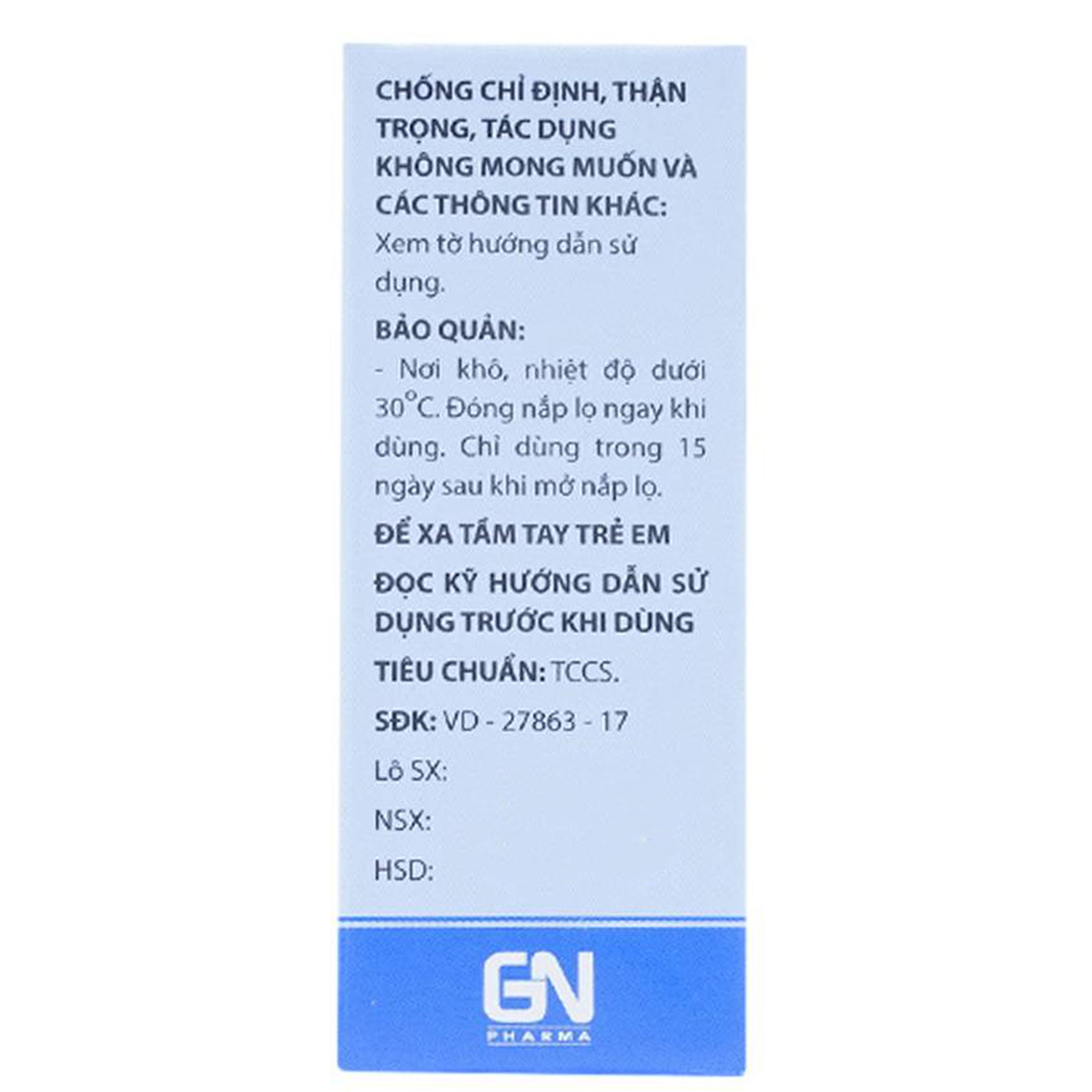 Thuốc nhỏ mắt, nhỏ mũi Natri Clorid 0.9% Gia Nguyễn dùng để rửa mắt, mũi (10ml)
