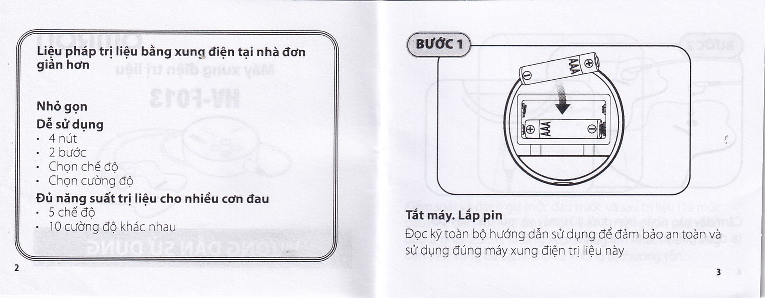 Máy massage (mát xa) xung điện trị liệu Omron HV-F013 giúp giảm đau cơ và khớp