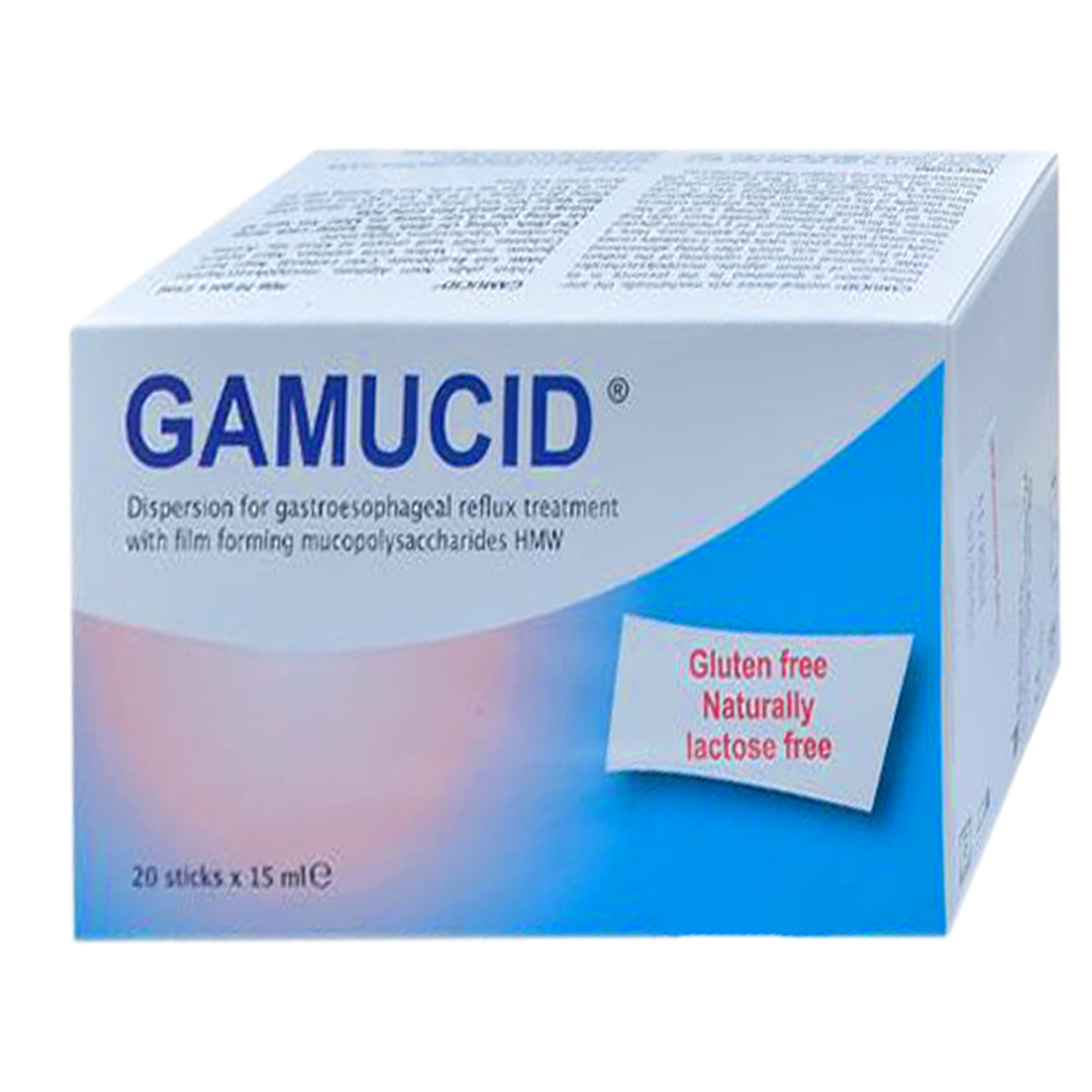 Hỗn dịch uống chống trào ngược dạ dày Gamucid ( 20 gói x 15ml) giảm nhanh các chứng ợ nóng và khó tiêu
