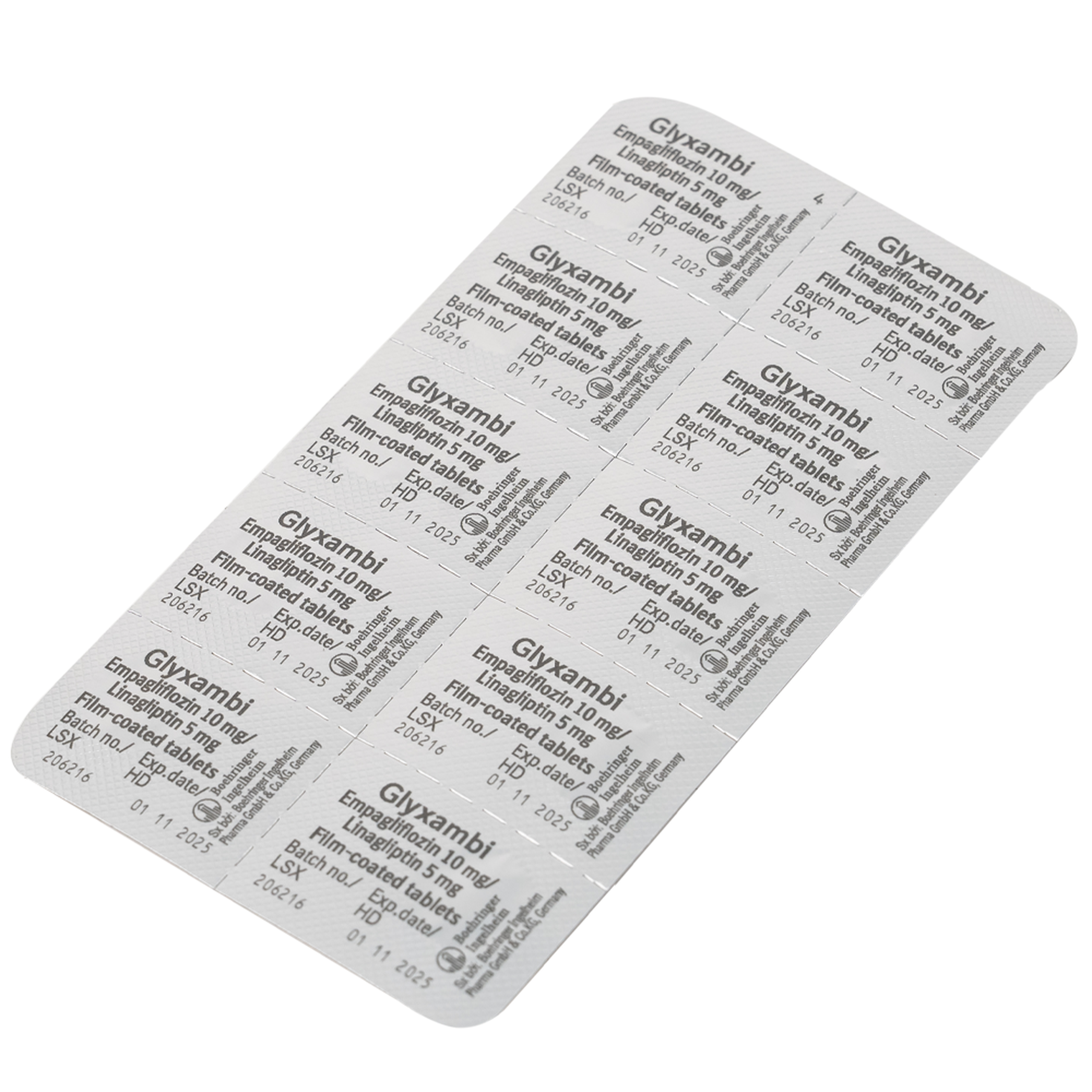 Thuốc Glyxambi 10mg/5mg Boehringer điều trị đái tháo đường típ 2 (3 vỉ x 10 viên)