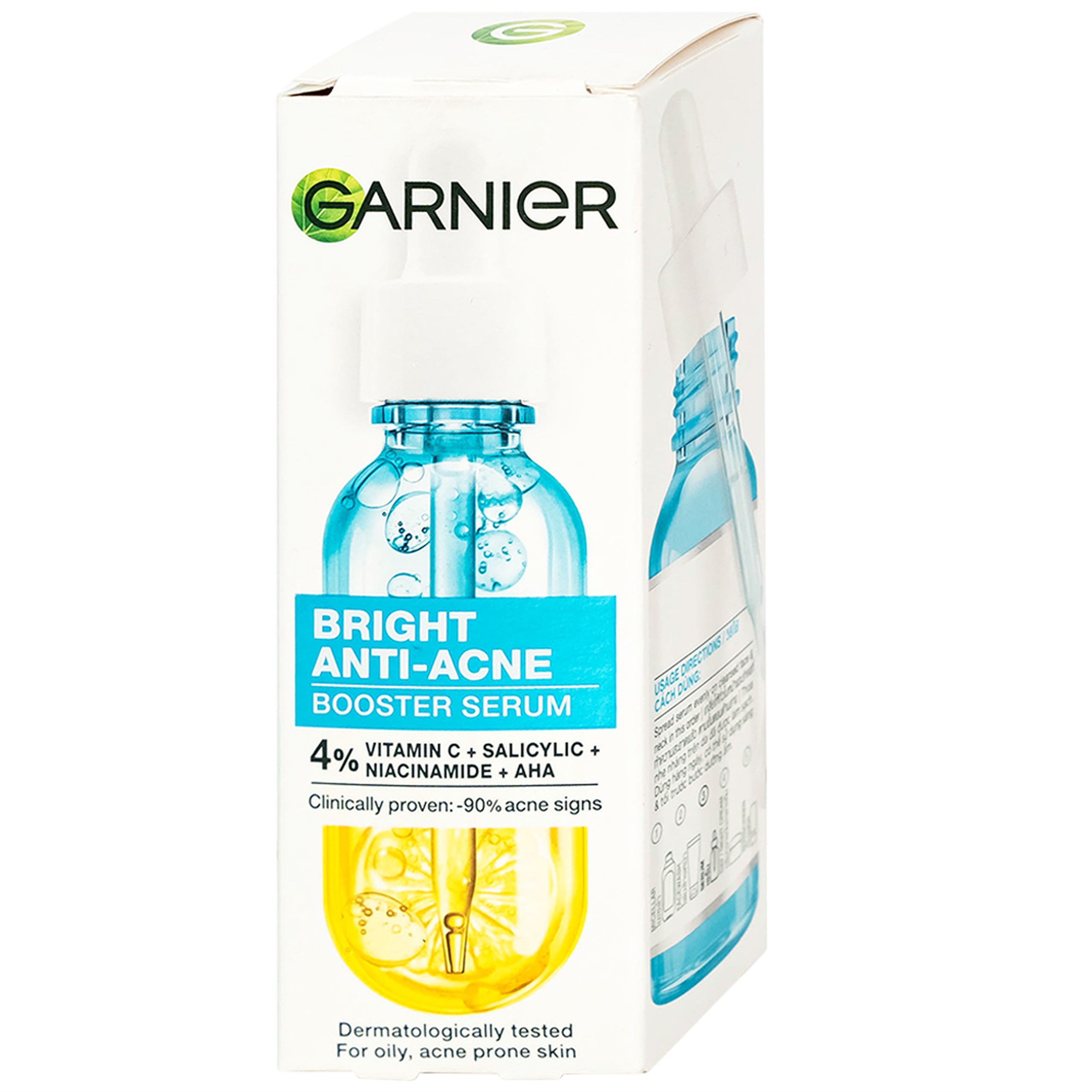 Tinh chất ngừa mụn Garnier Skin Naturals Bright Complete Anti Acne Booster Serum 30ml