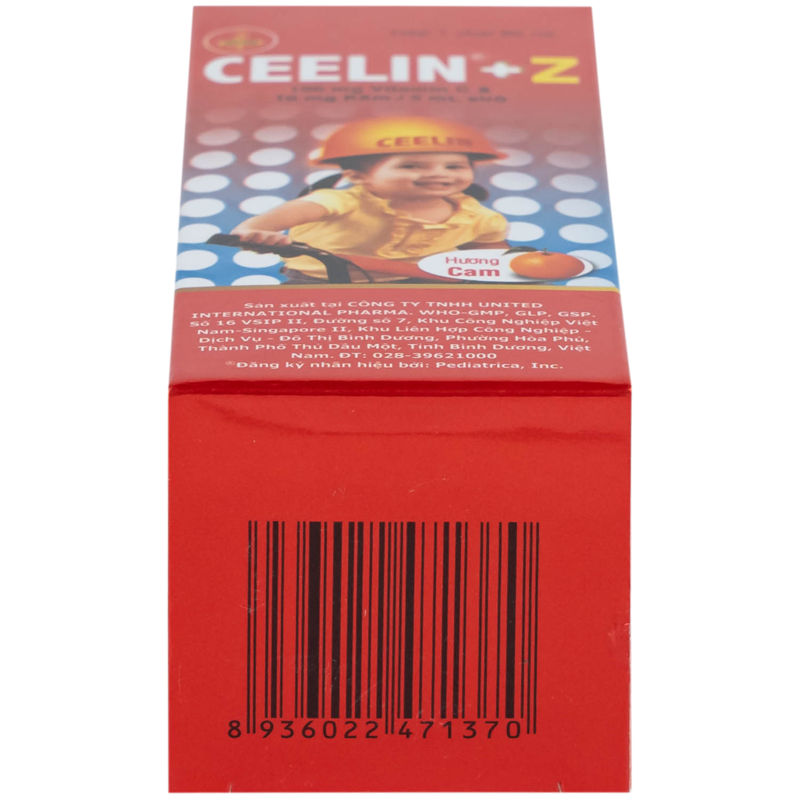 Siro Ceelin + Z United phòng ngừa và điều trị thiếu vitamin C hoặc thiếu kẽm (60ml)