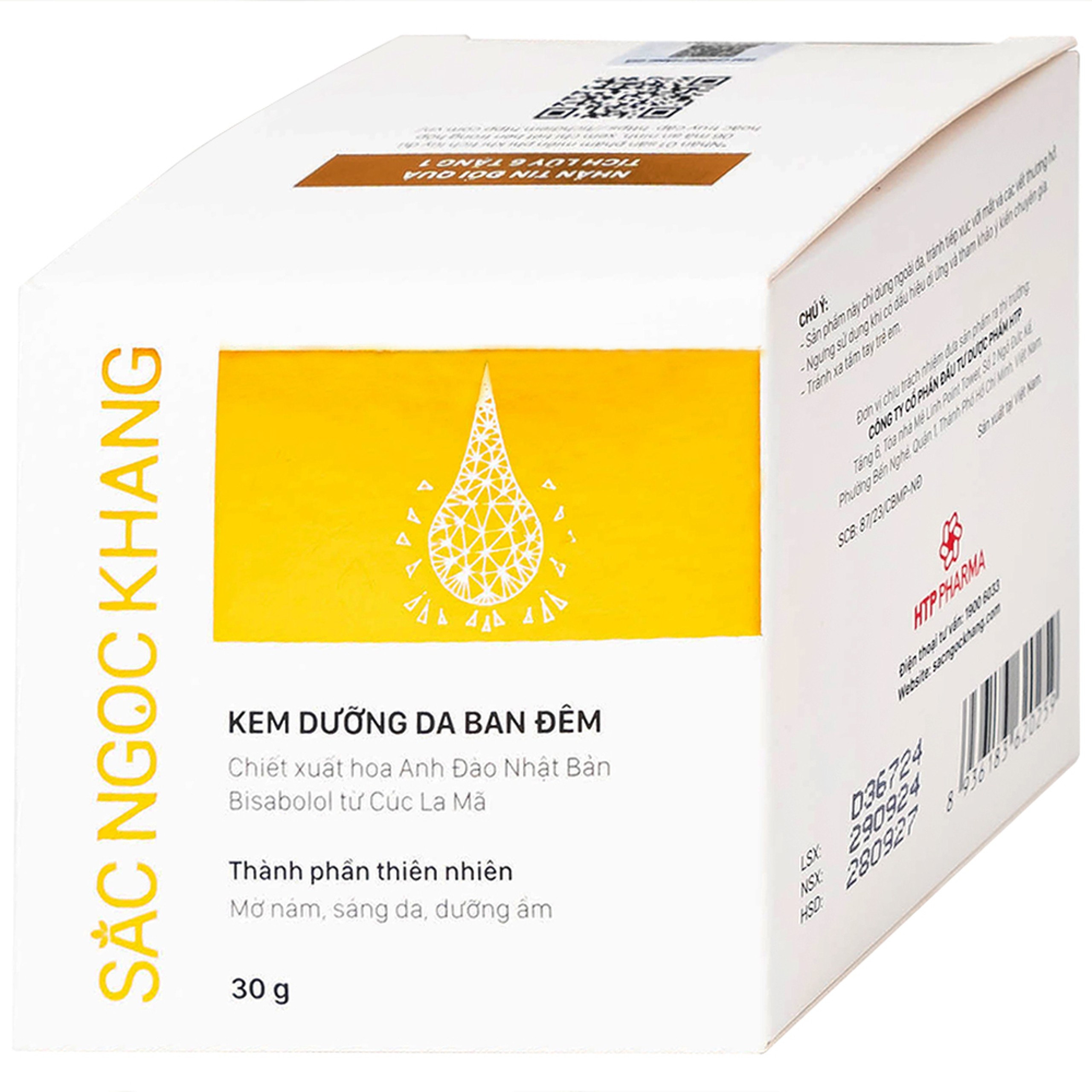 Kem bôi dưỡng da ban đêm Sắc Ngọc Khang 30g
