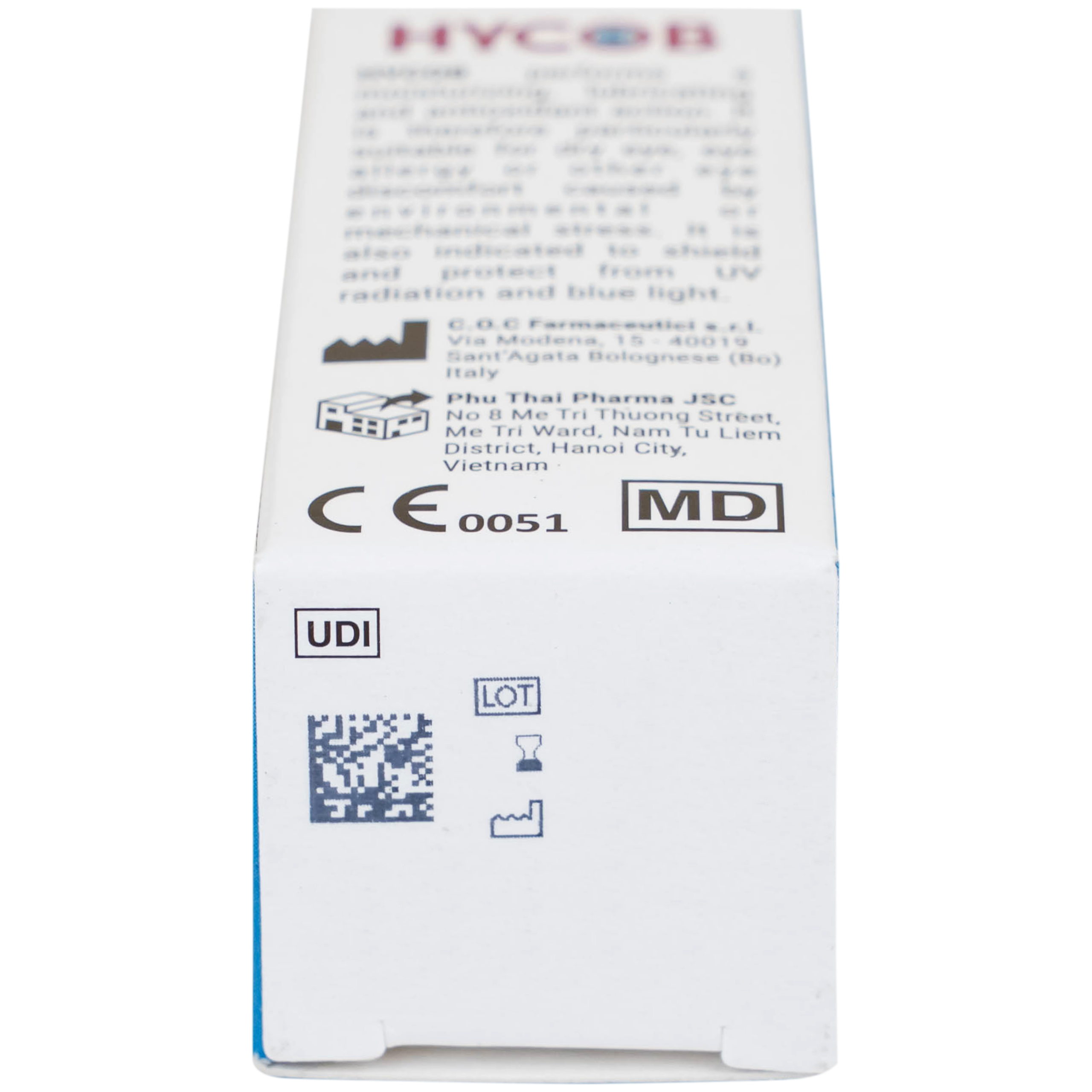 Nhỏ mắt Hycob 10ml giúp bôi trơn, tạo độ ẩm, giảm khô và mỏi mắt