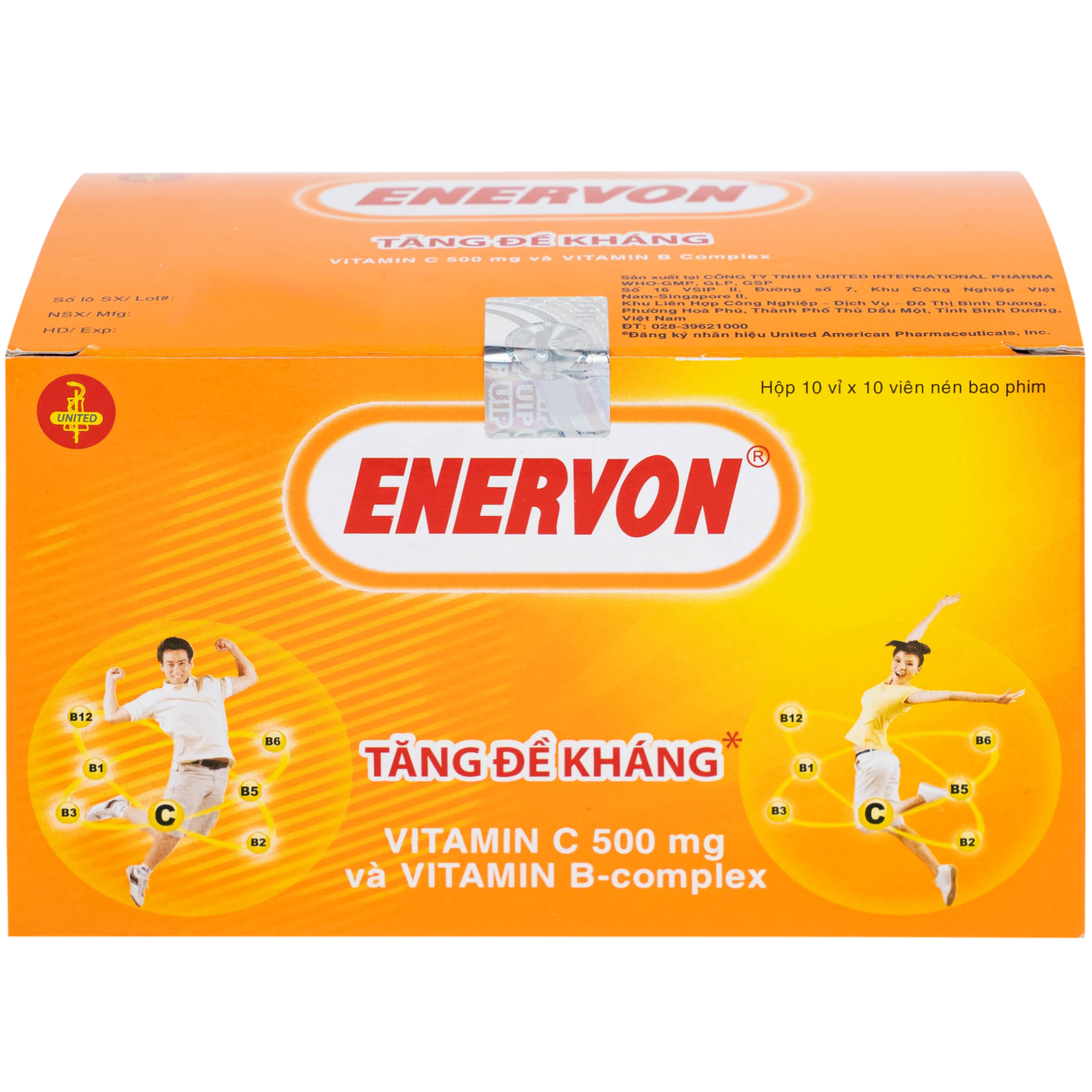 Thuốc Enervon United điều trị thiếu Vitamin C và B (10 vỉ x 10 viên)