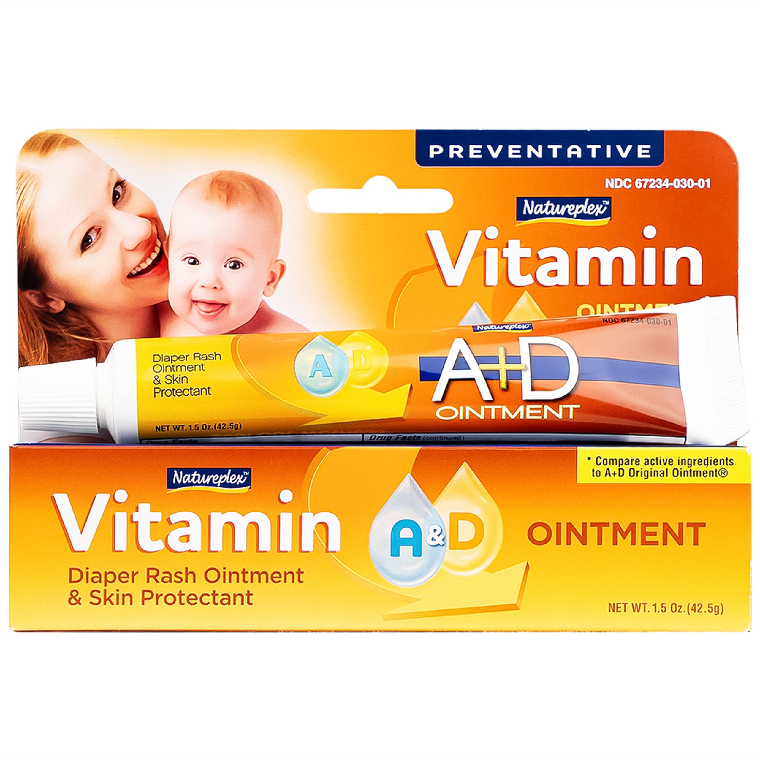 Kem bôi cho bé Natureplex A+D Ointment giảm và ngăn ngừa hăm (42.5g)