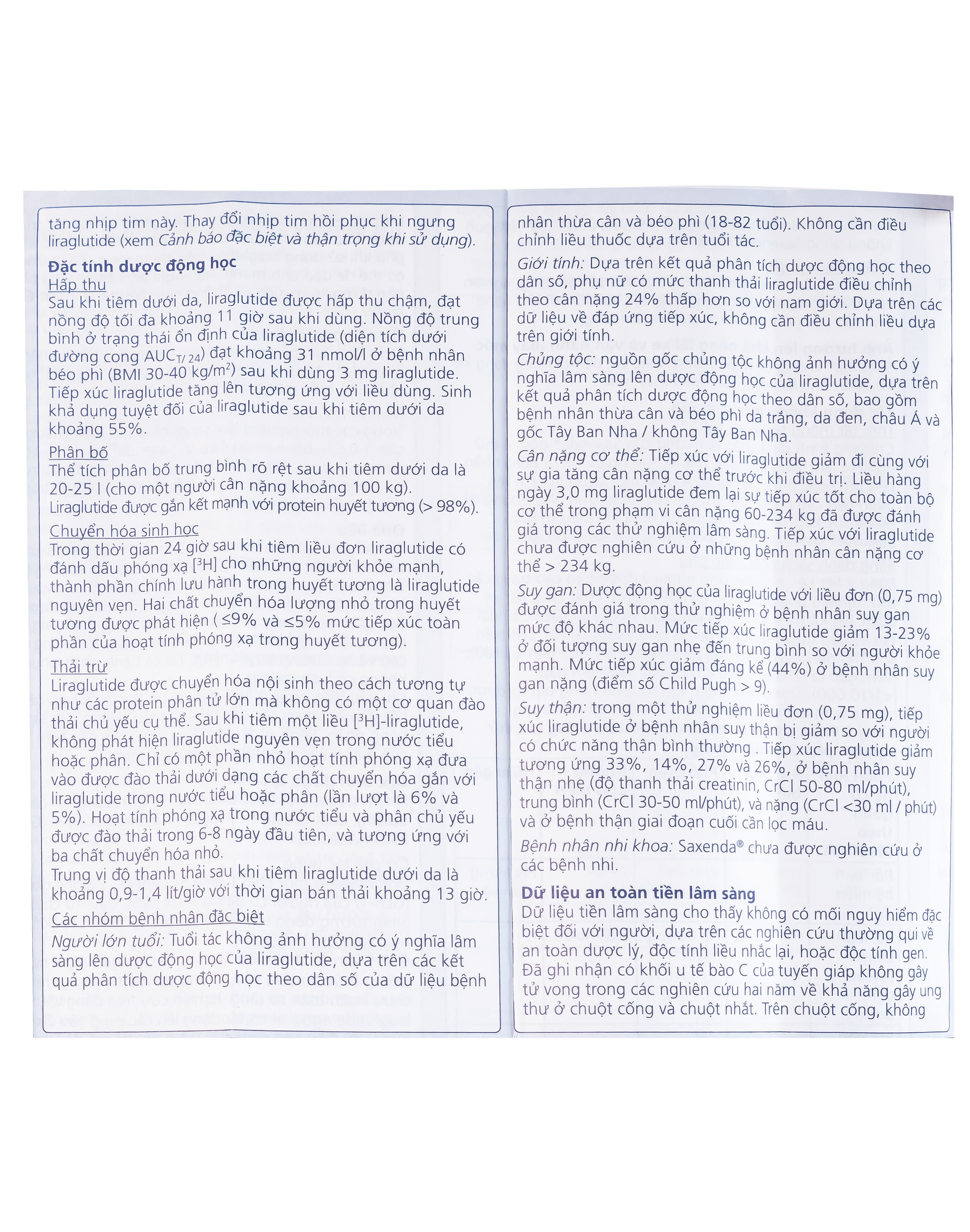 Dung dịch tiêm Saxenda 6mg/ml Novo Nordisk hỗ trợ cho chế độ ăn giảm calo (3 cây)