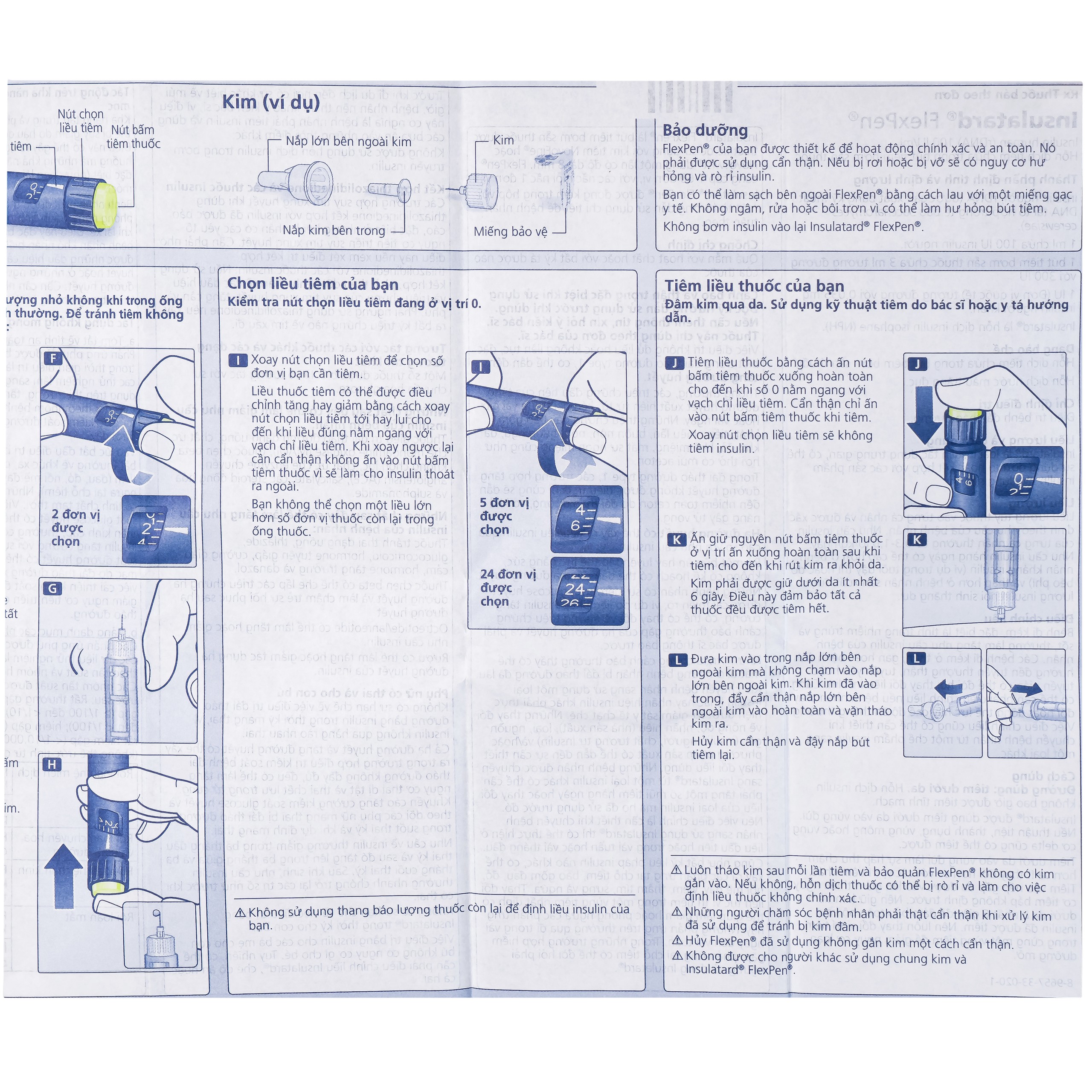 Bút tiêm Insulatard FlexPen 100IU/ml Novo Nordisk điều trị bệnh đái tháo đường (5 cây)