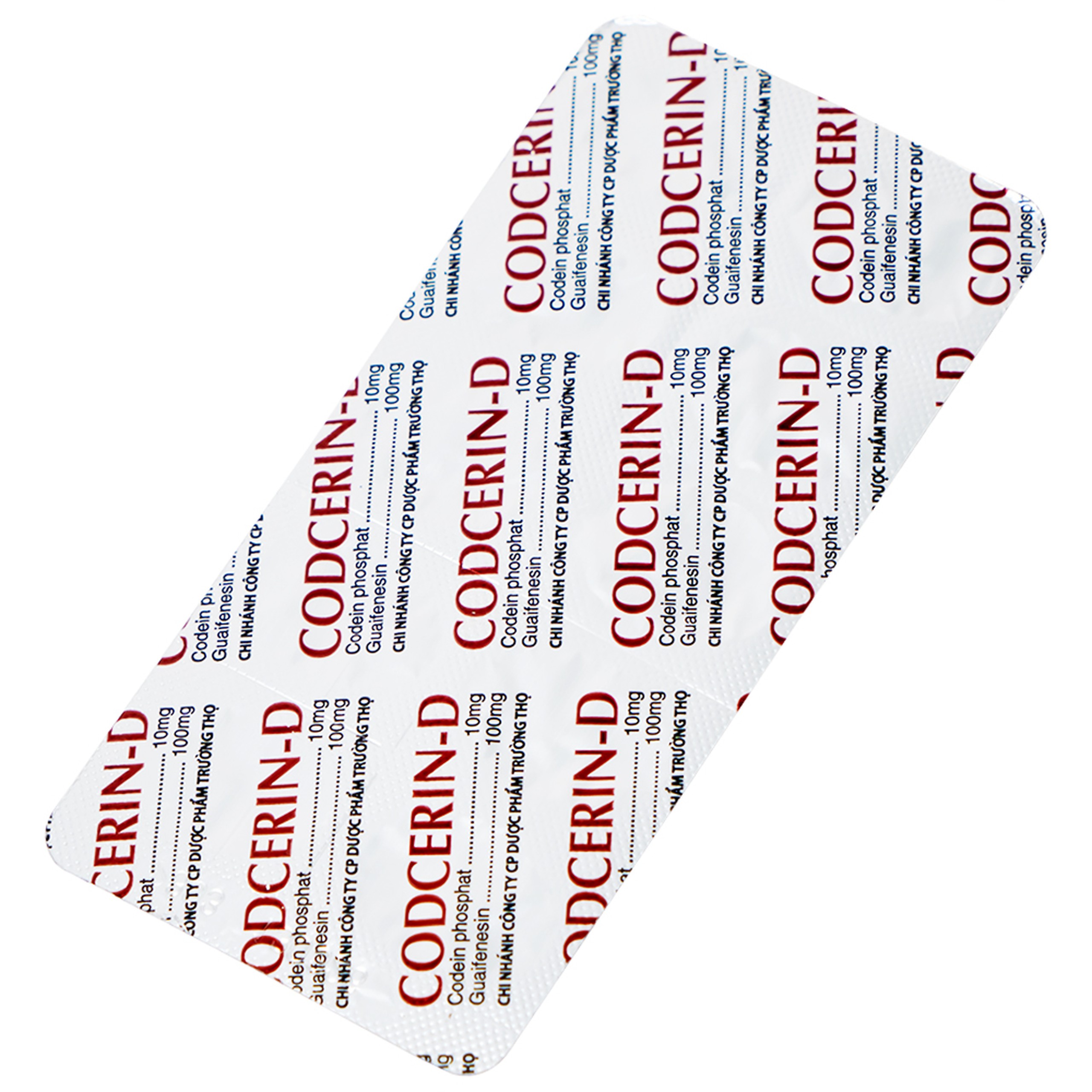 Thuốc CODCERIN-D Trường Thọ điều trị triệu chứng ho khan, ho có đờm, ho do dị ứng (2 vỉ x 10 viên)
