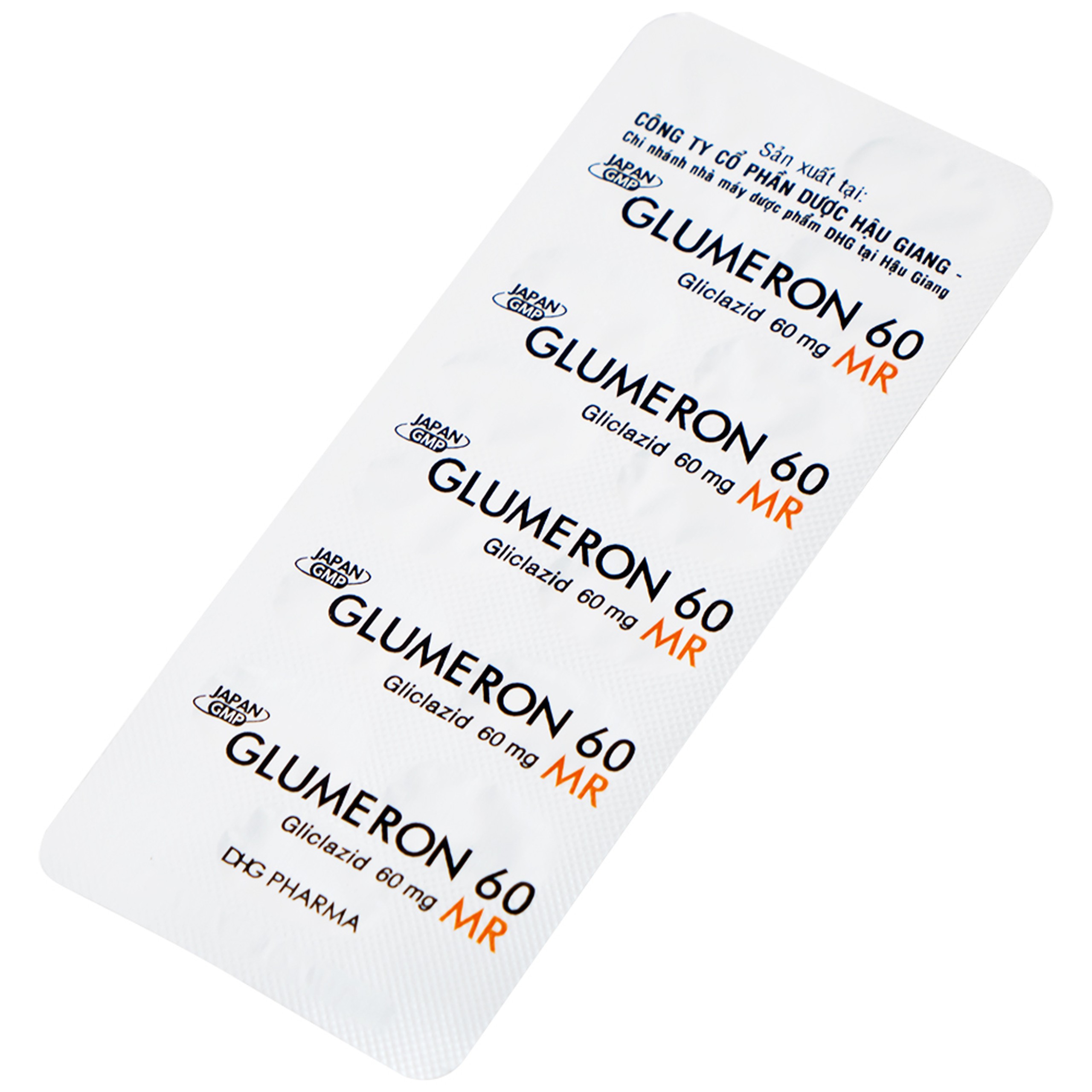 Thuốc Glumeron 60 MR DHG điều trị đái tháo đường típ 2 (2 vỉ x 15 viên)