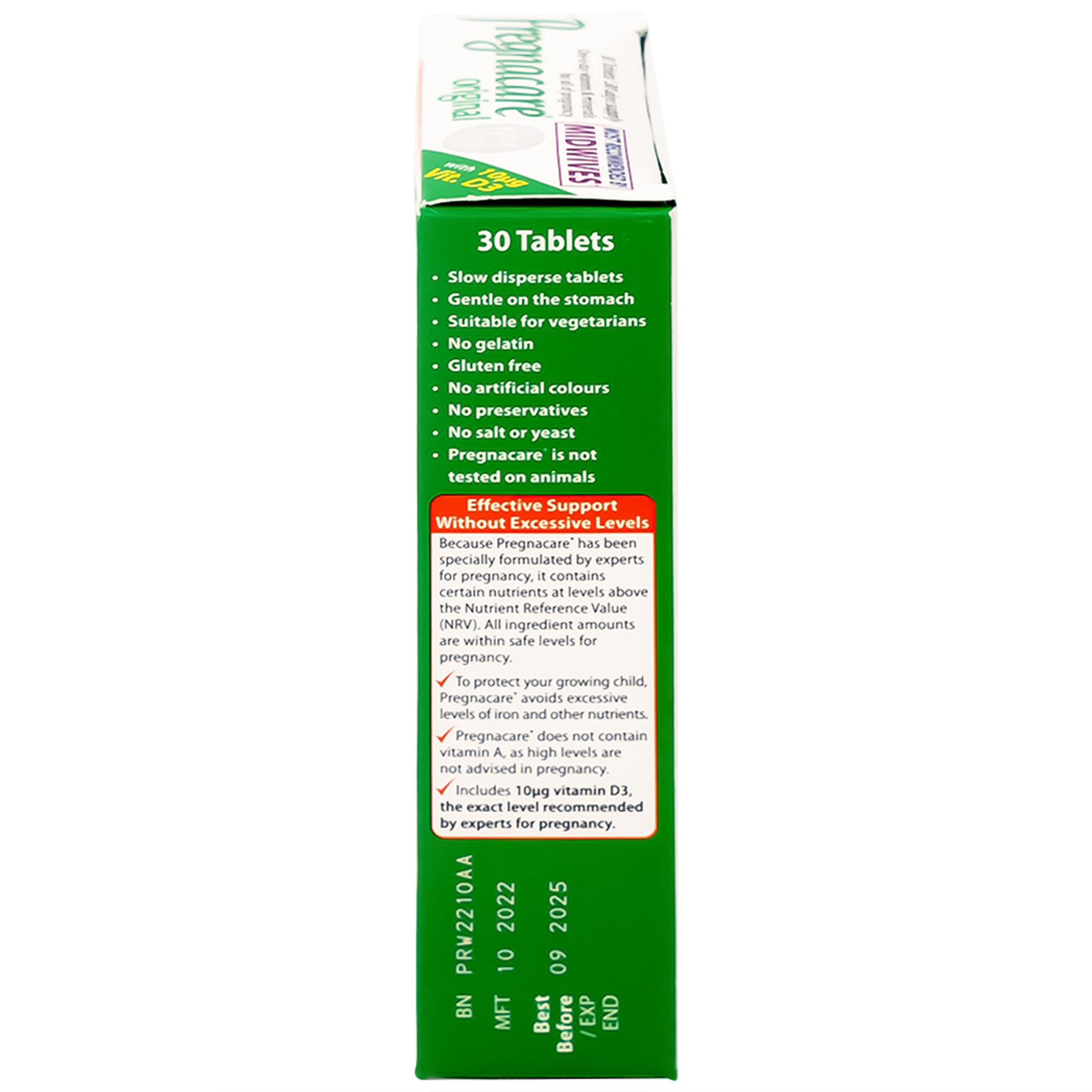 Thực phẩm bảo vệ sức khoẻ Pregnacare Original Vitabiotics giúp bổ sung vitamin, khoáng chất cho phụ nữ mang thai và cho con bú (2 vỉ x 15 viên)