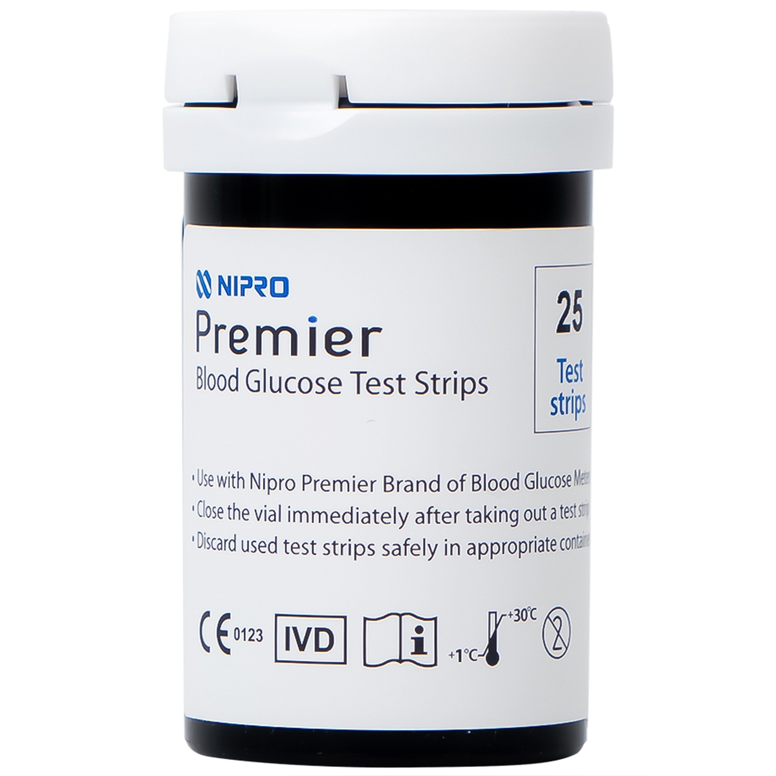 Que thử đường huyết Nipro Premier (hộp 25 que)