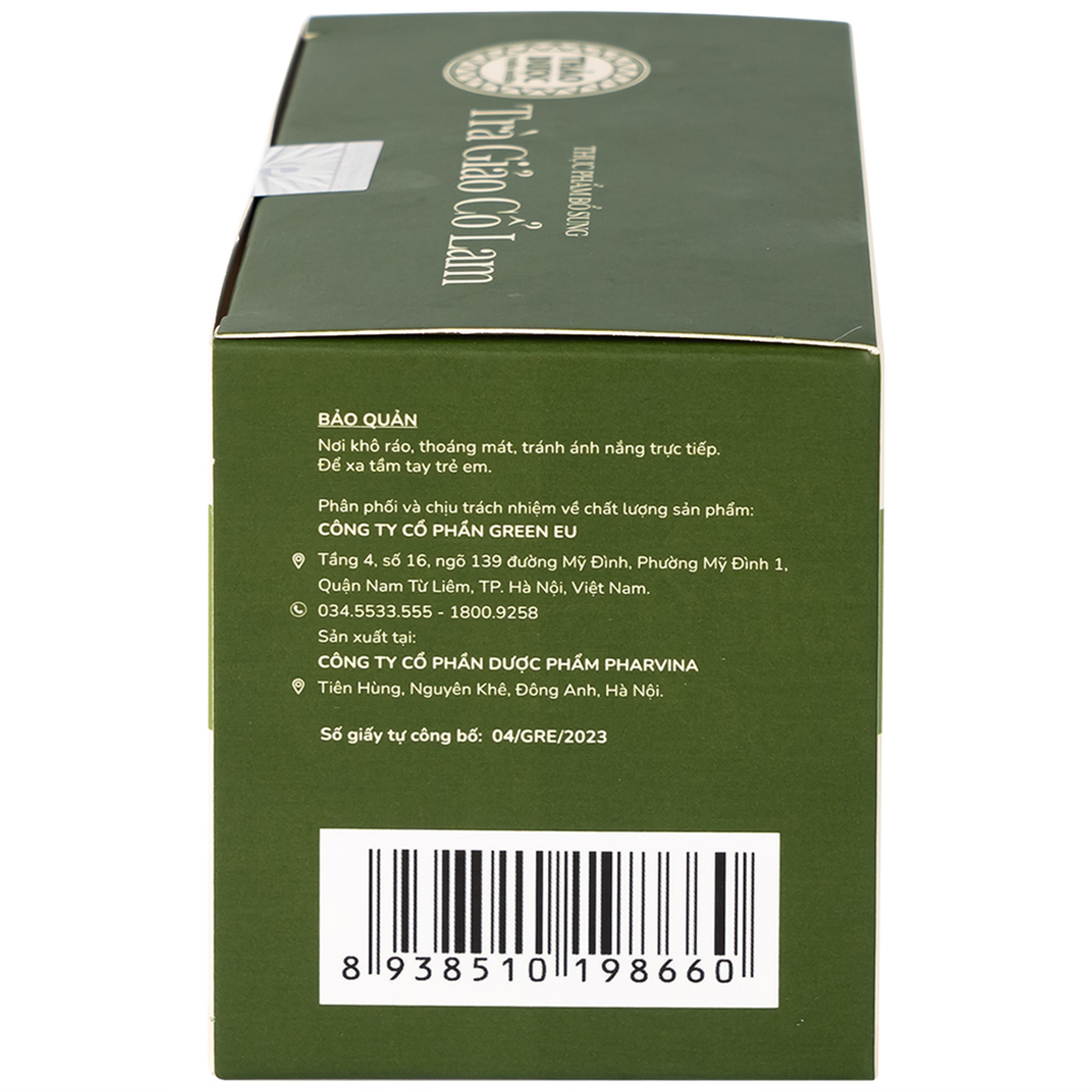 Trà Thảo Dược Giảo Cổ Lam Kami Tea (20 túi lọc x 2g)