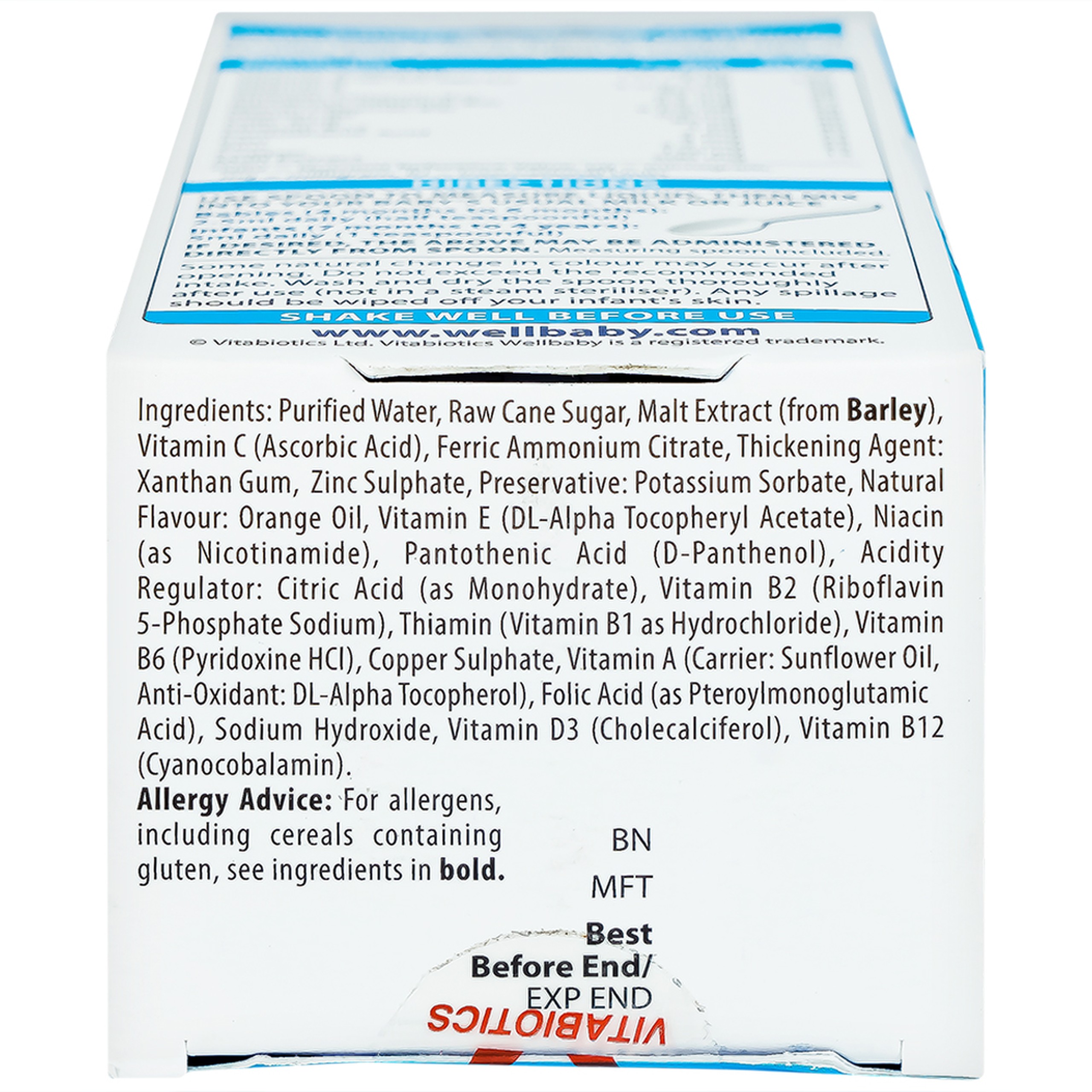 Siro Wellbaby Multi-Vitamin Liquid Vitabiotics bổ sung vitamin và khoáng chất cho trẻ (150ml)