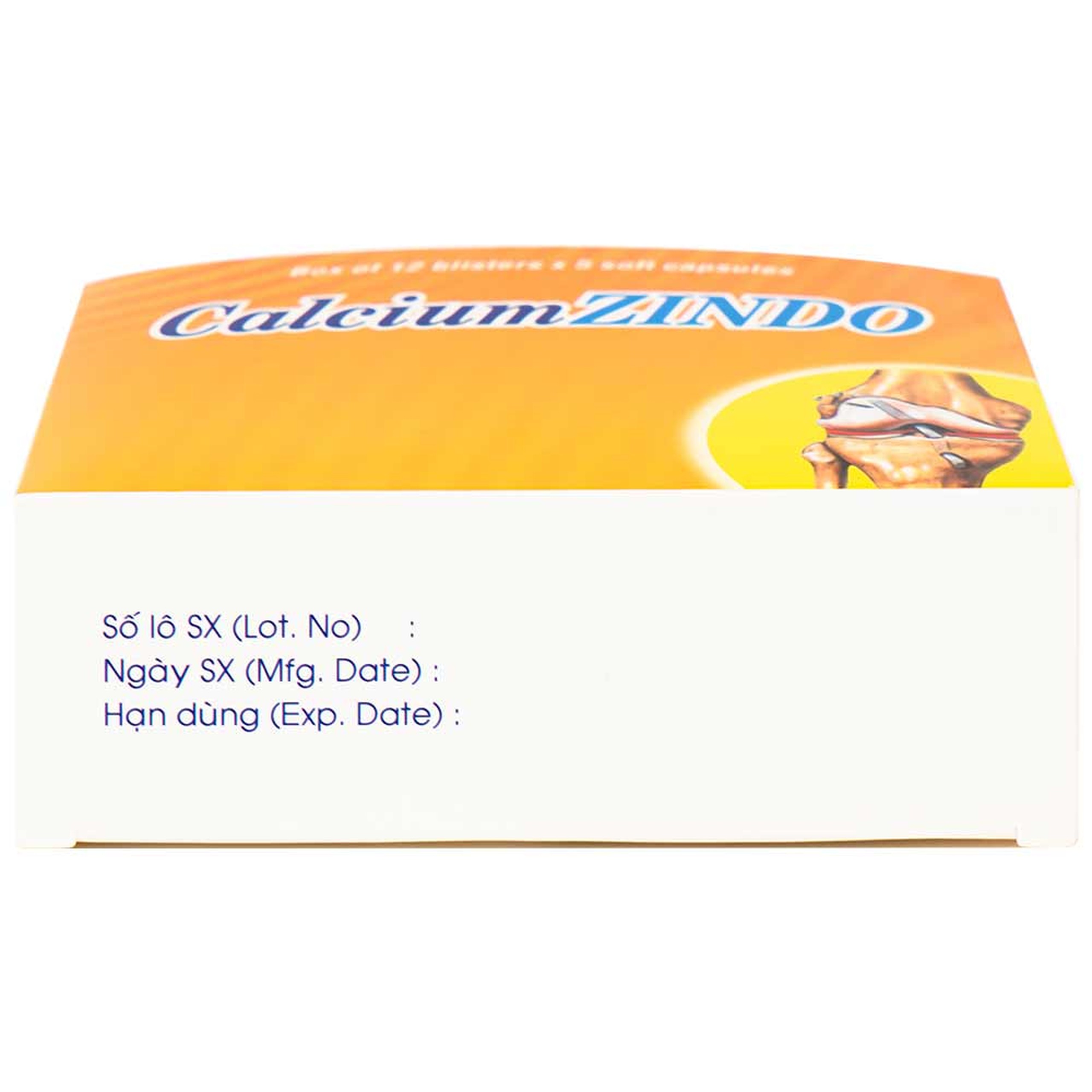 Viên nang mềm CalciumZindo USA NIC Pharma bổ sung canxi và vitamin D, phòng và điều trị loãng xương (12 vỉ x 5 viên)