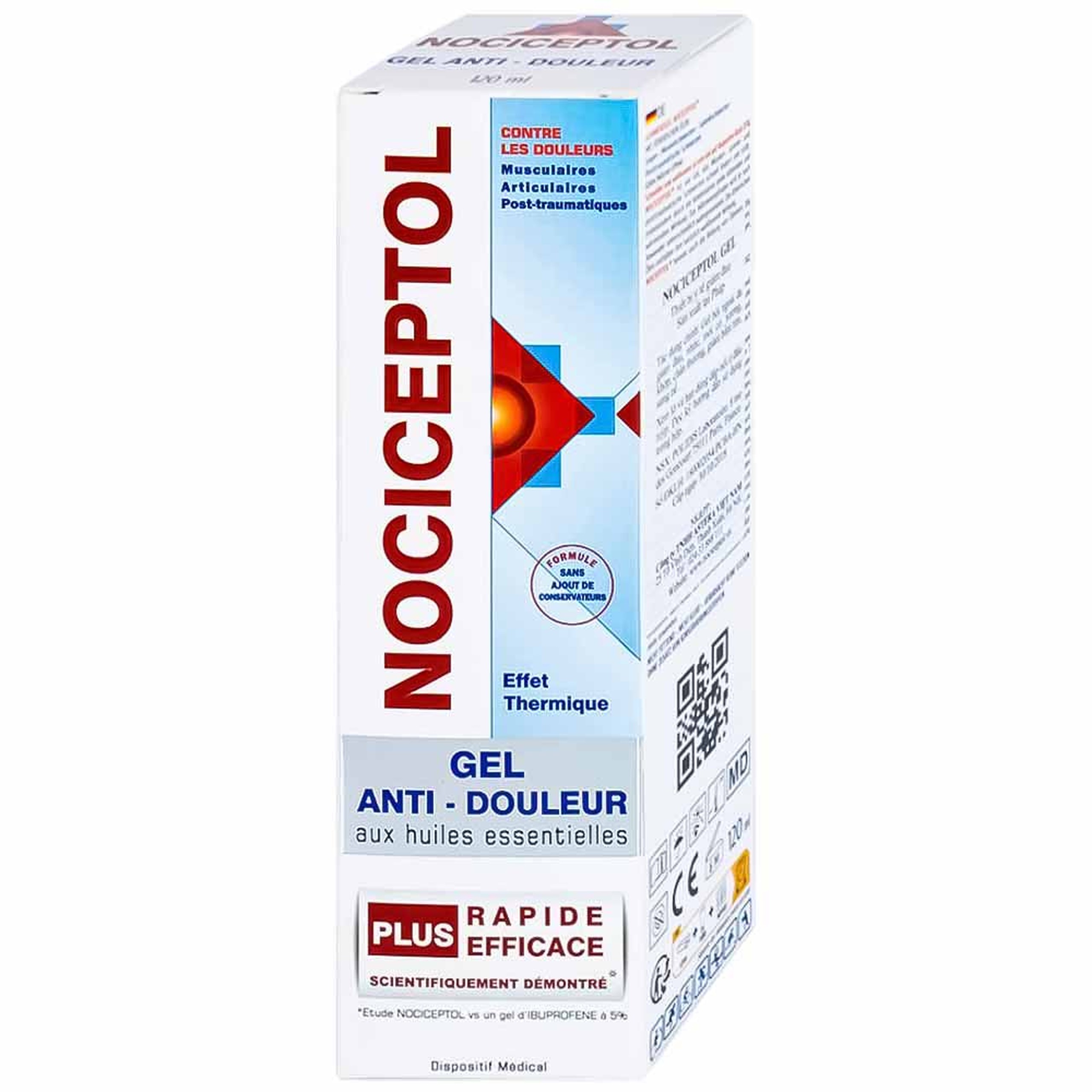 Kem bôi giảm đau Nociceptol120ml anti-douleur polidis giảm đau nhức xương khớp, mỏi cơ, chấn thương