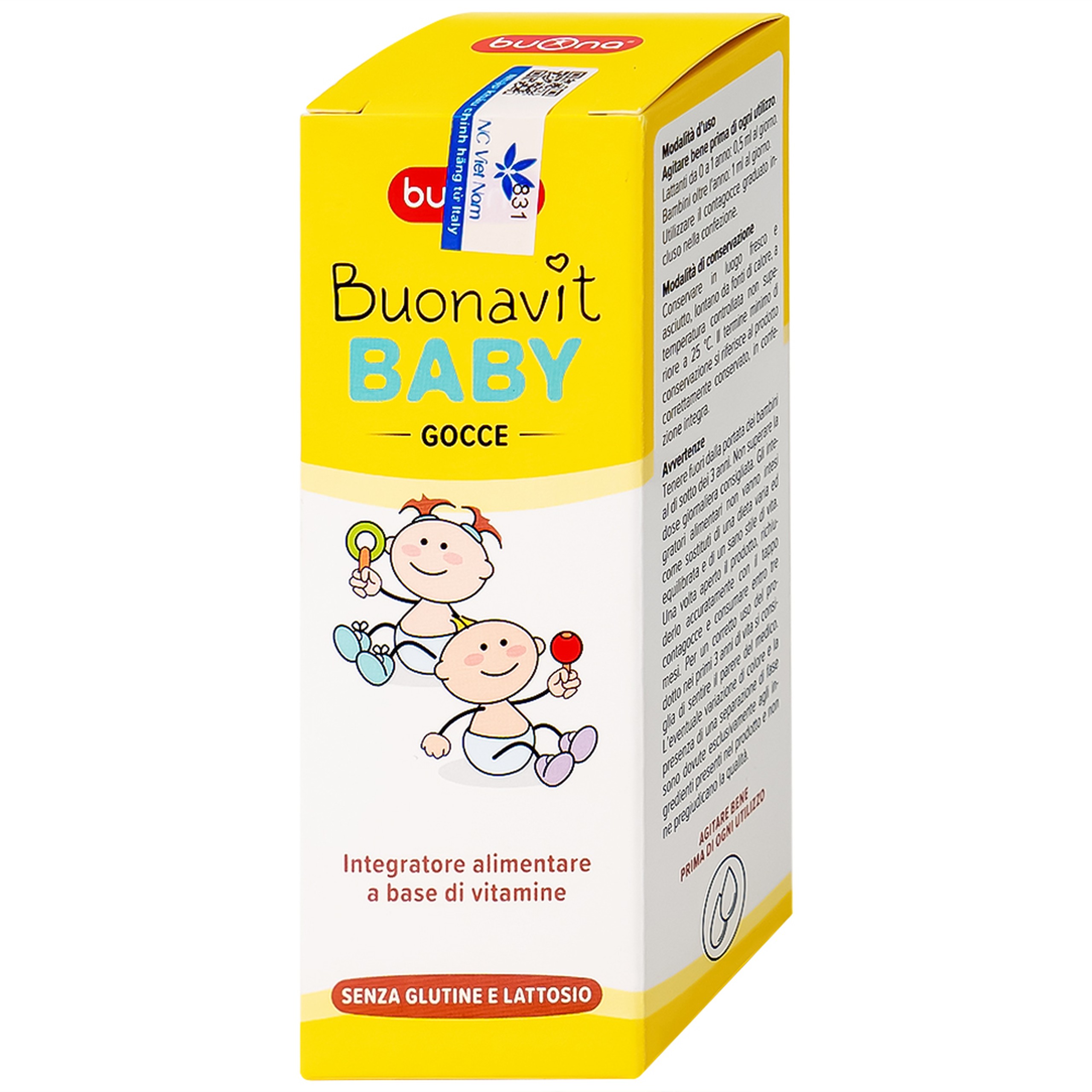 Dung dịch bổ sung vitamin cho trẻ Buona Bounavit Baby (20ml)