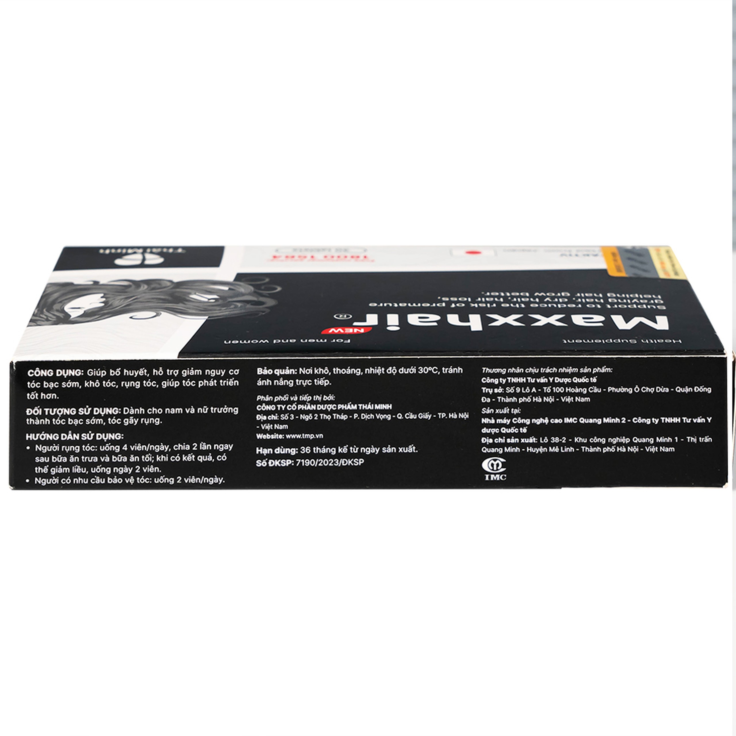 Viên uống hỗ trợ mọc tóc Maxxhair New Thái Minh (3 vỉ x 10 viên)