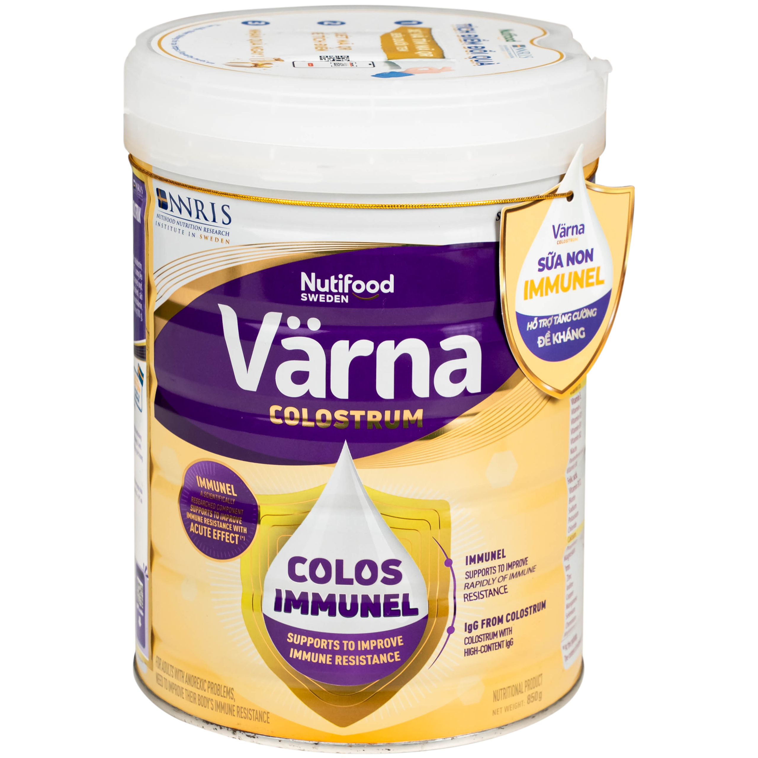 Sữa Nutifood Varna Colostrum cho người lớn ăn uống kém, cần tăng cường đề kháng (850g)
