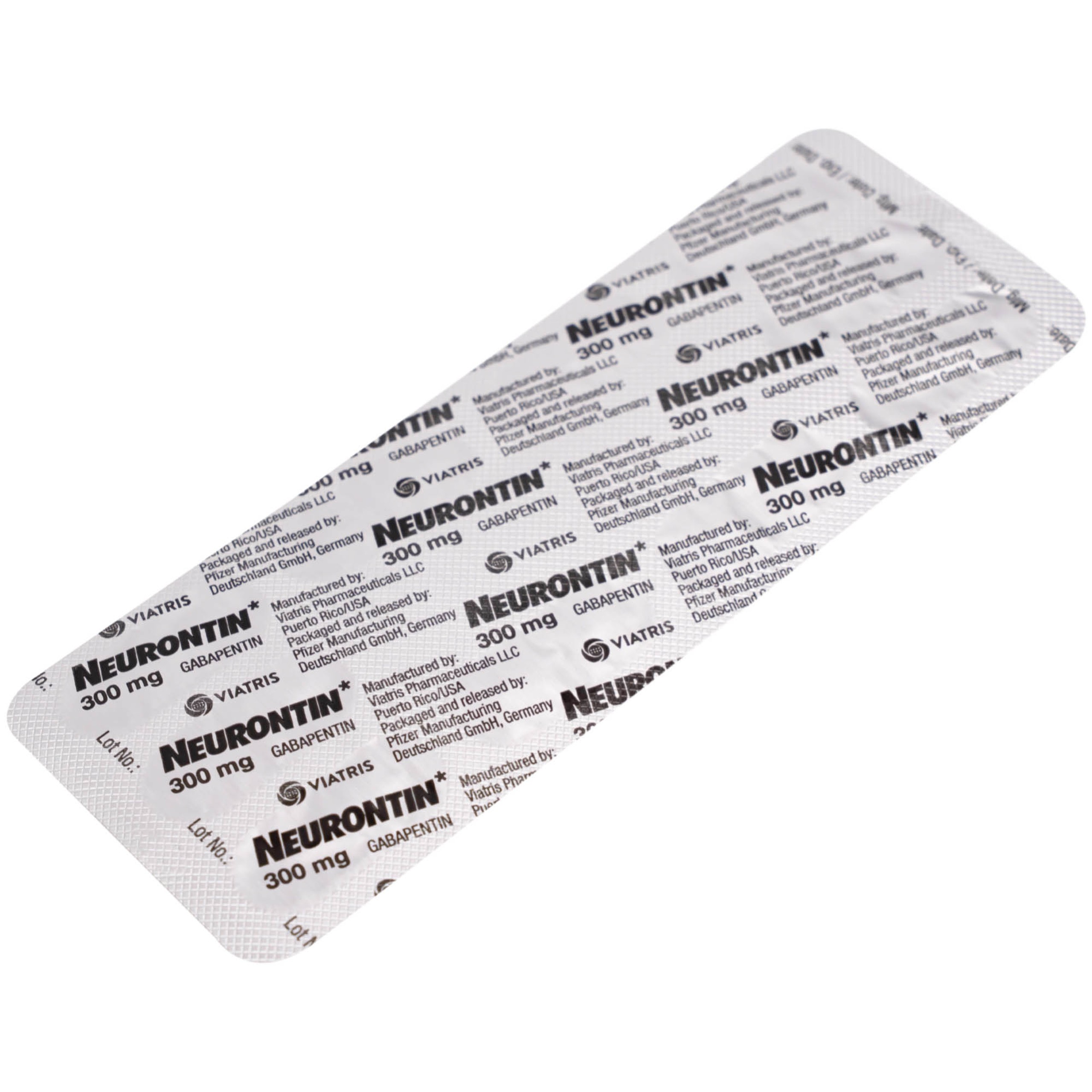 Thuốc Neurontin 300mg VIATRIS điều trị bệnh động kinh và đau dây thần kinh (1 vỉ x 10 viên)