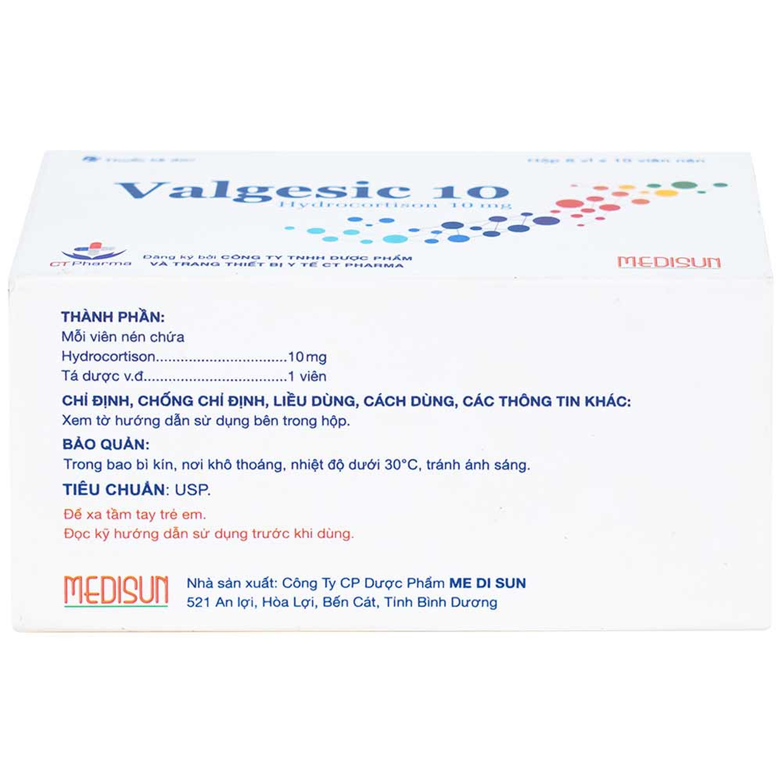 Thuốc Valgesic 10 CT Pharma liệu pháp thay thế tăng sản lượng thận ở trẻ (6 vỉ x 10 viên)