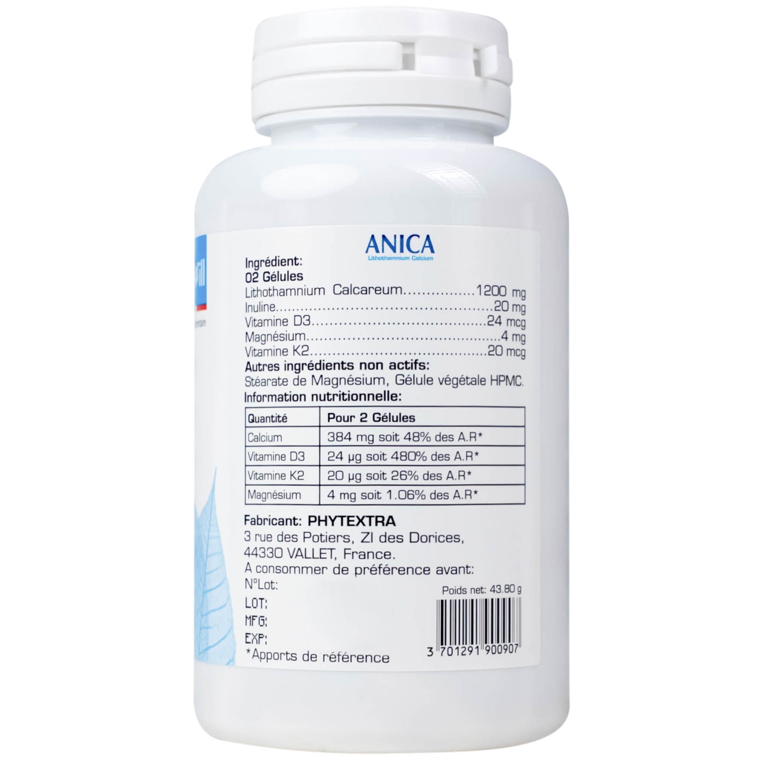 Viên uống Anica Ocavill bổ sung Canxi và Vitamin D3 (60 viên)