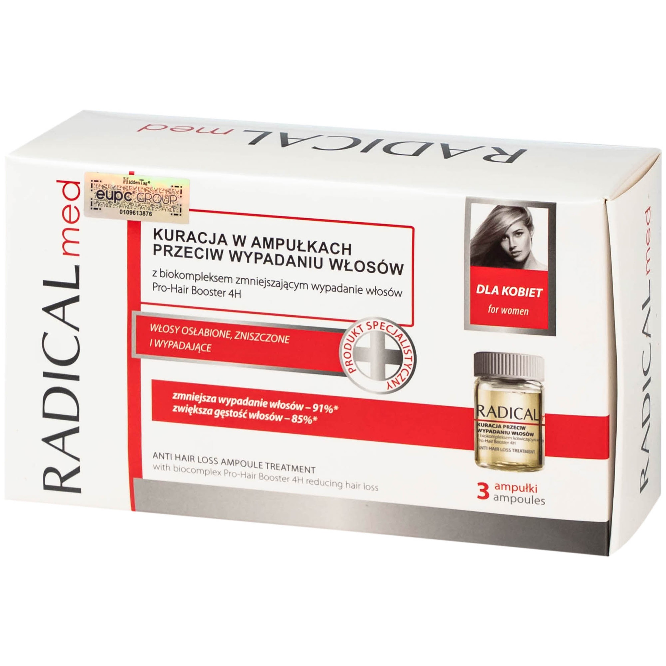 Tinh chất Radical Med Anti Hair Loss ngừa rụng tóc dành cho nữ (3 ống)