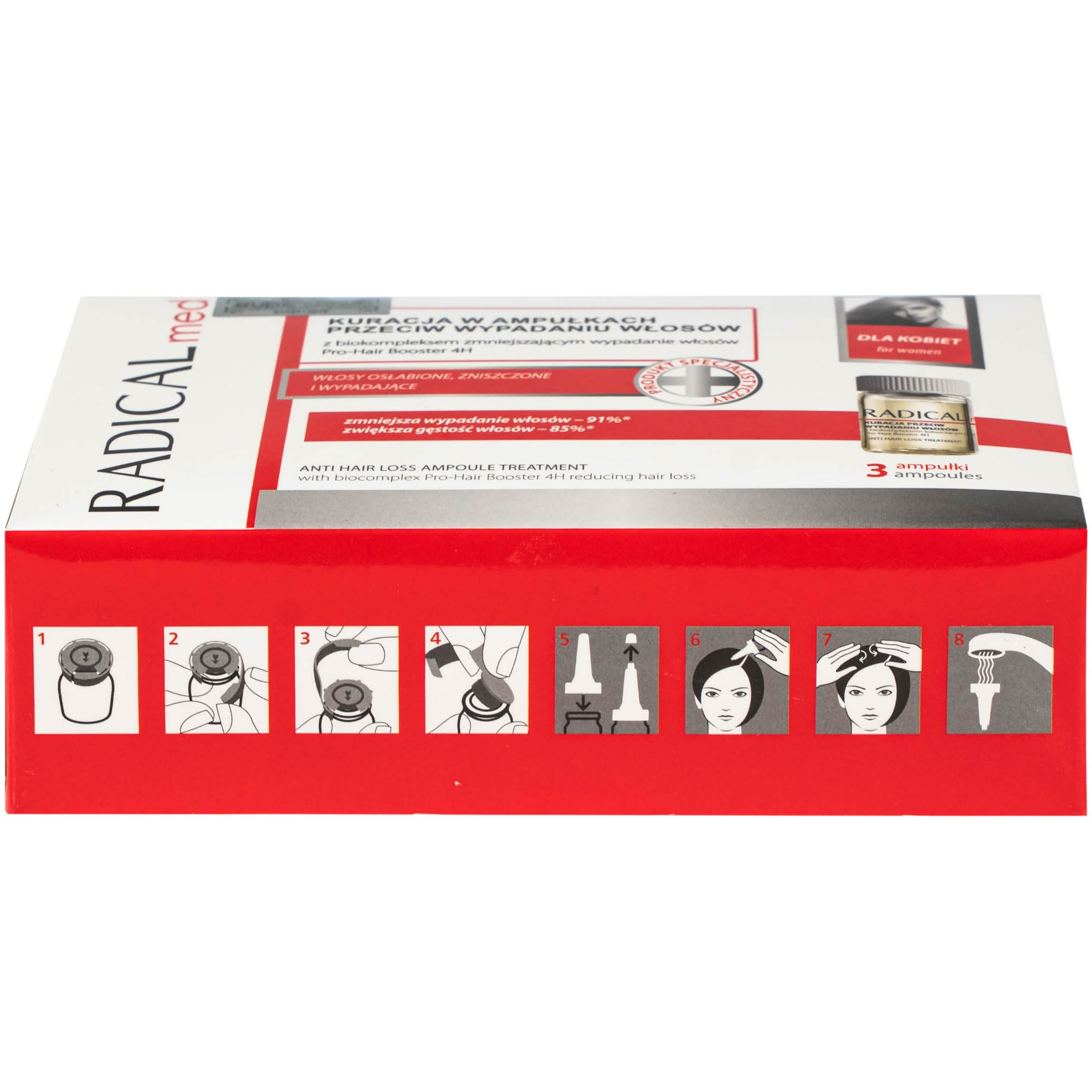 Tinh chất Radical Med Anti Hair Loss ngừa rụng tóc dành cho nữ (3 ống)