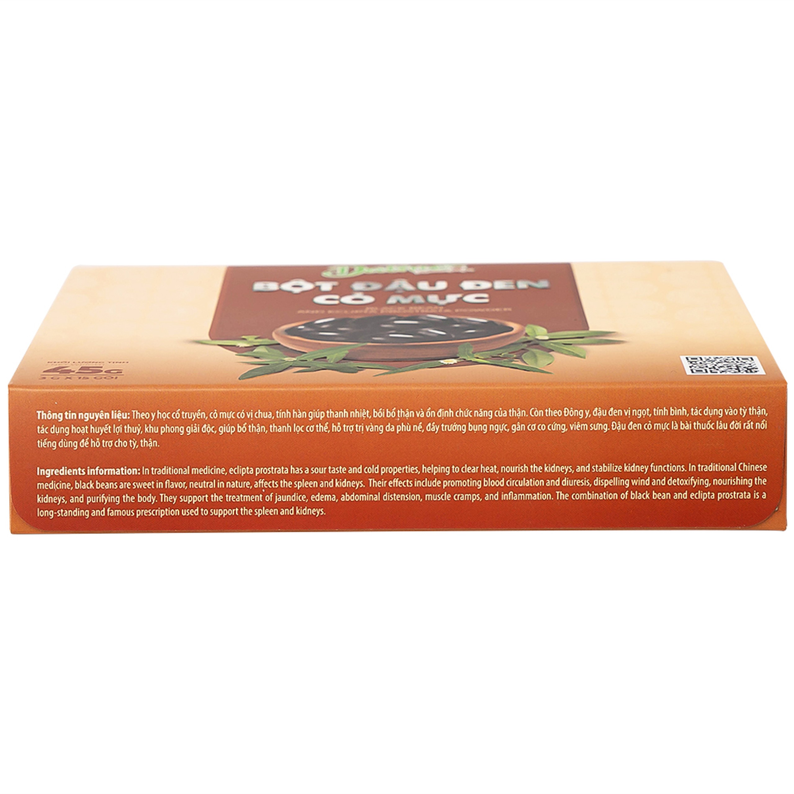 Bột Đậu Đen Cỏ Mực Nguyên Chất Datino (15 gói x 3g)