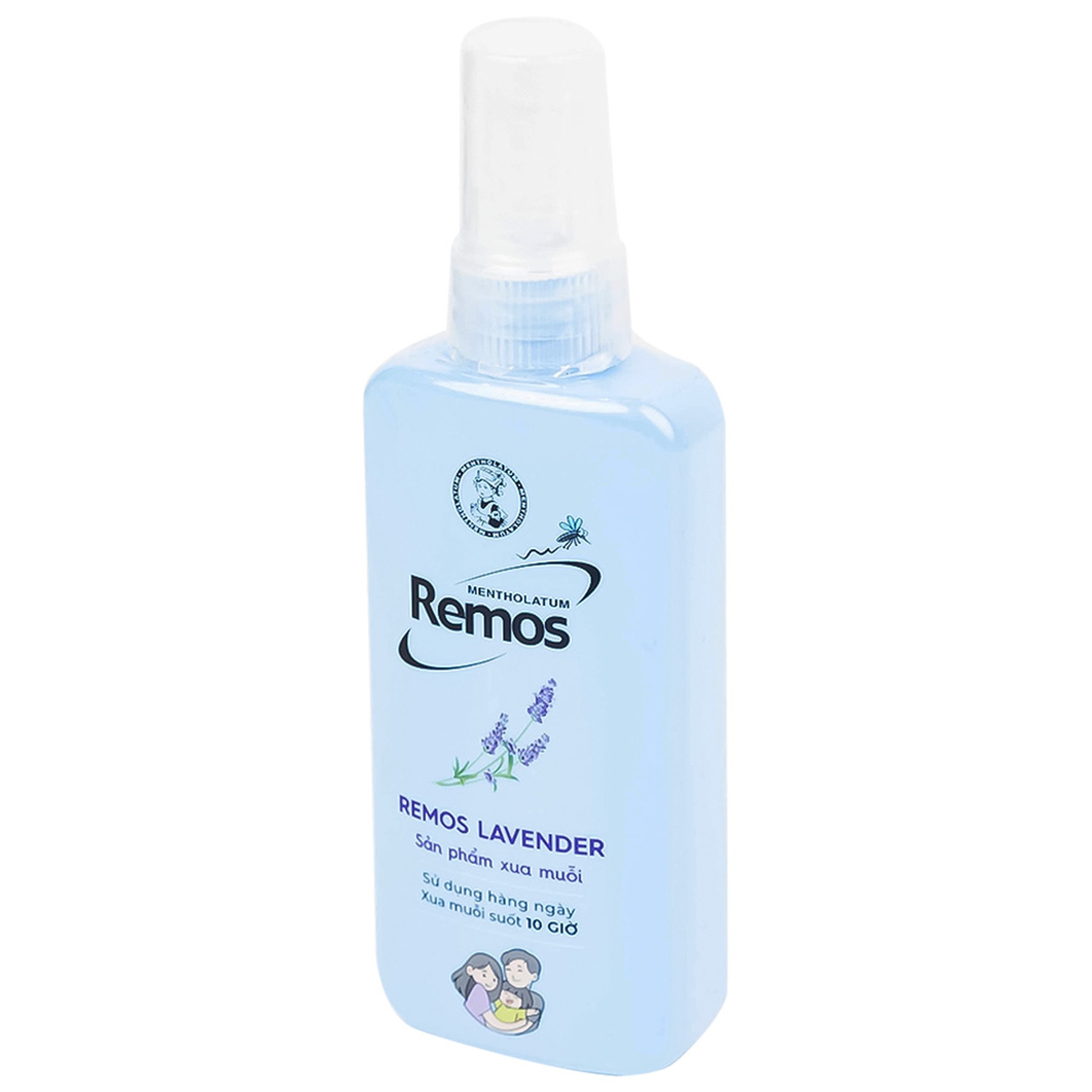 Xịt chống muỗi Remos hương Lavender xua muỗi suốt 10 giờ (70ml)