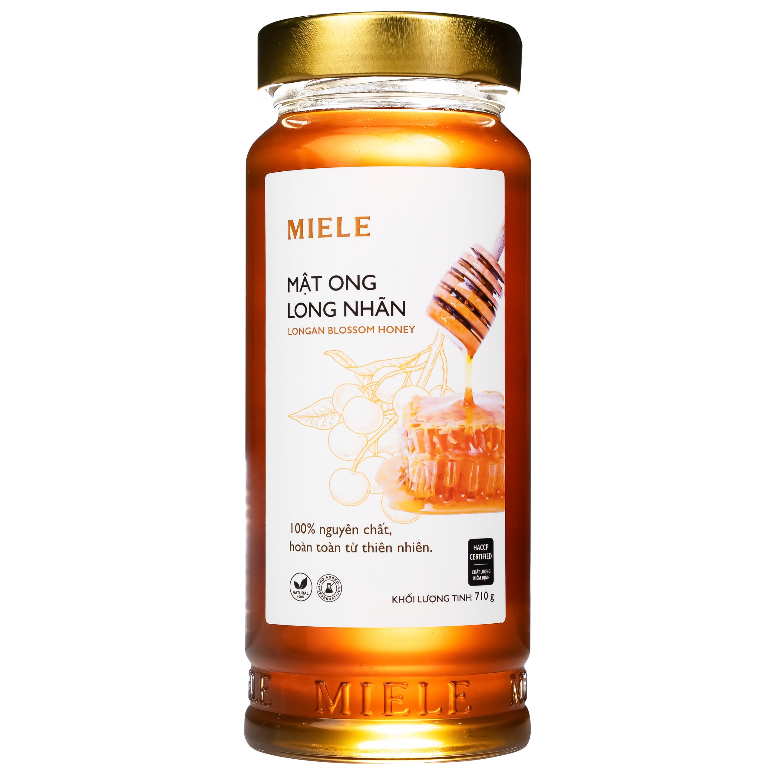 Mật ong Long Nhãn Miele nguyên chất, tự nhiên (710g)