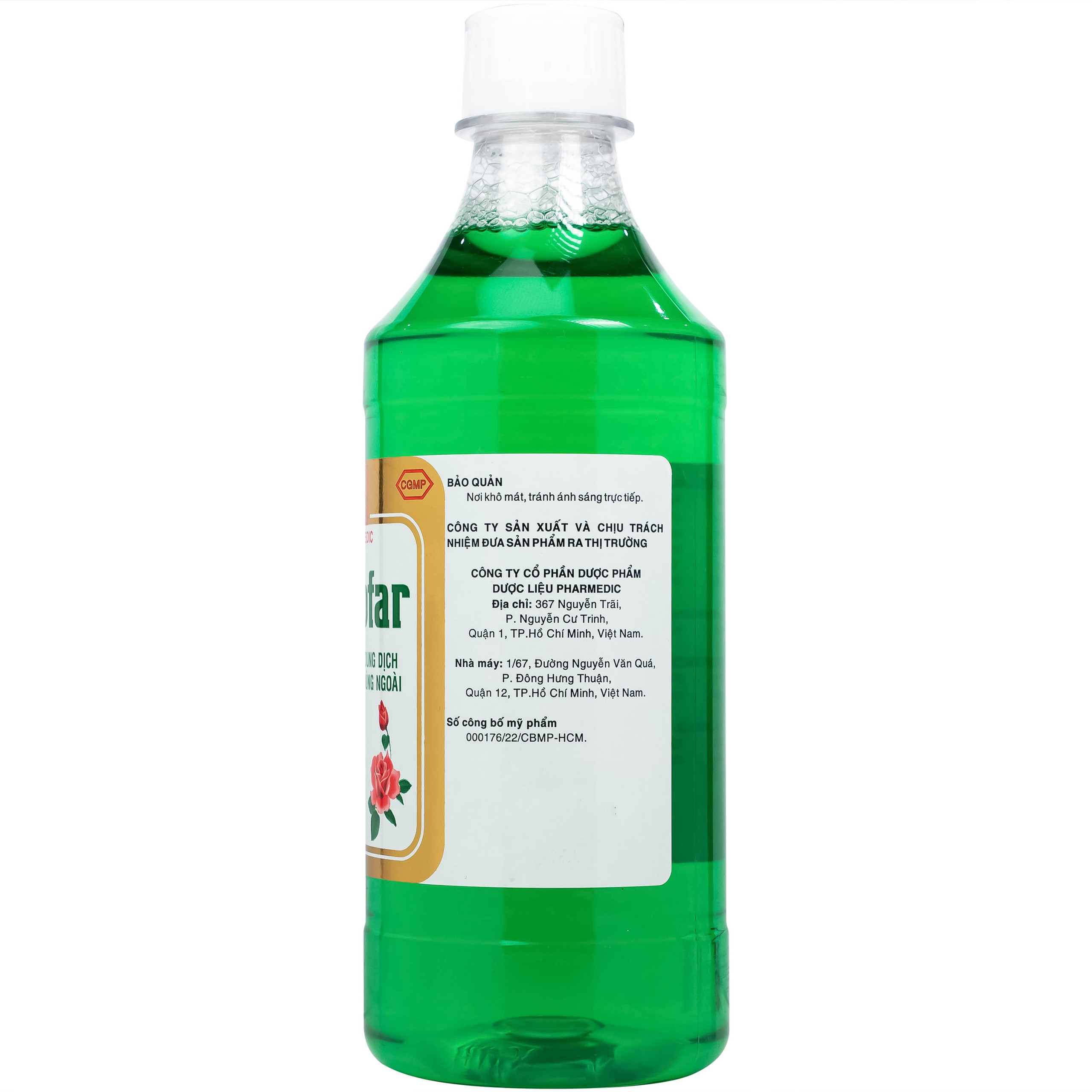 Dung dịch vệ sinh phụ nữ Gynofar sạch khuẩn, giữ cân bằng pH da (500ml)