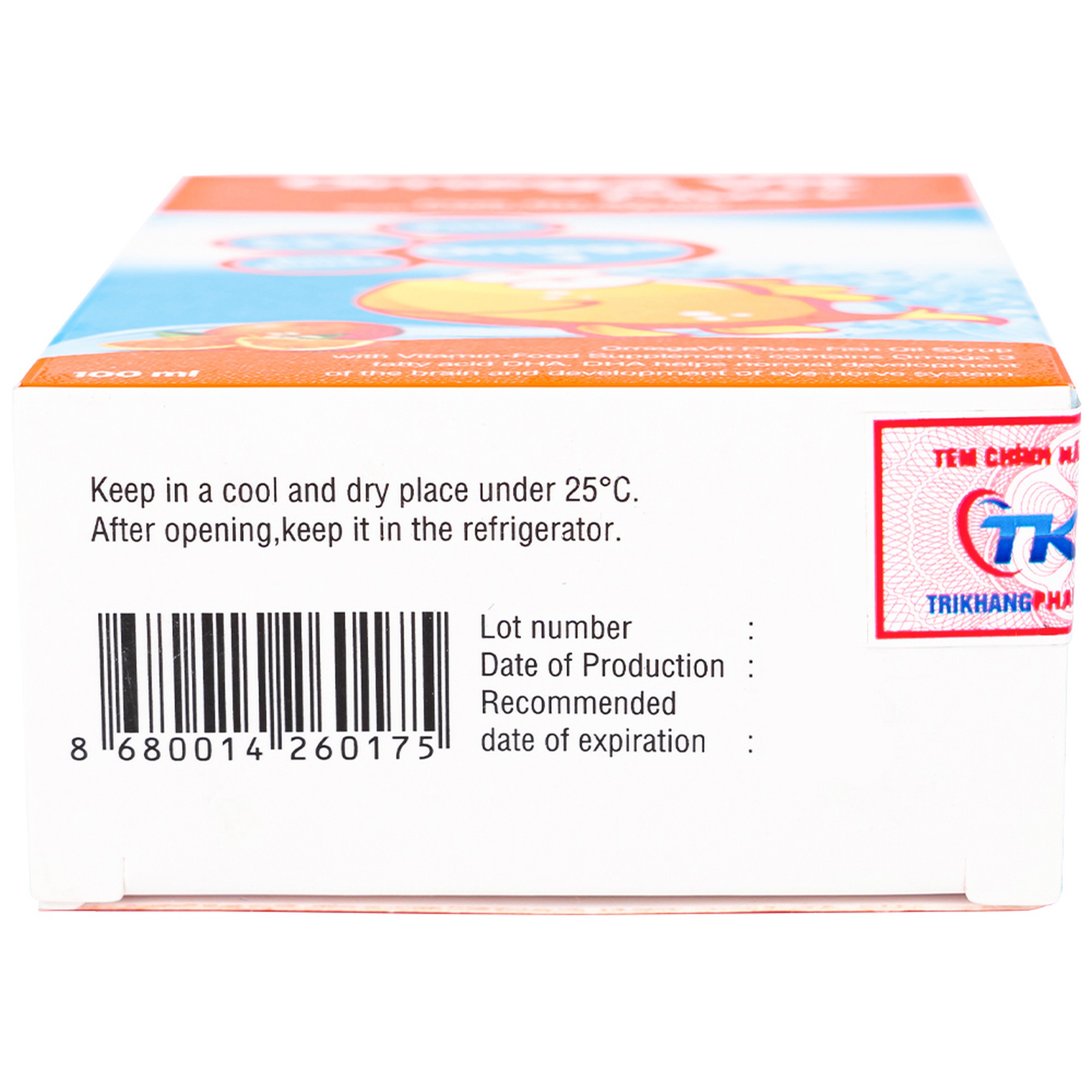 Siro Omega Vit Plus+ Botafarma hỗ trợ tăng khả năng chống oxy hóa, tốt cho não bộ và mắt (100ml)