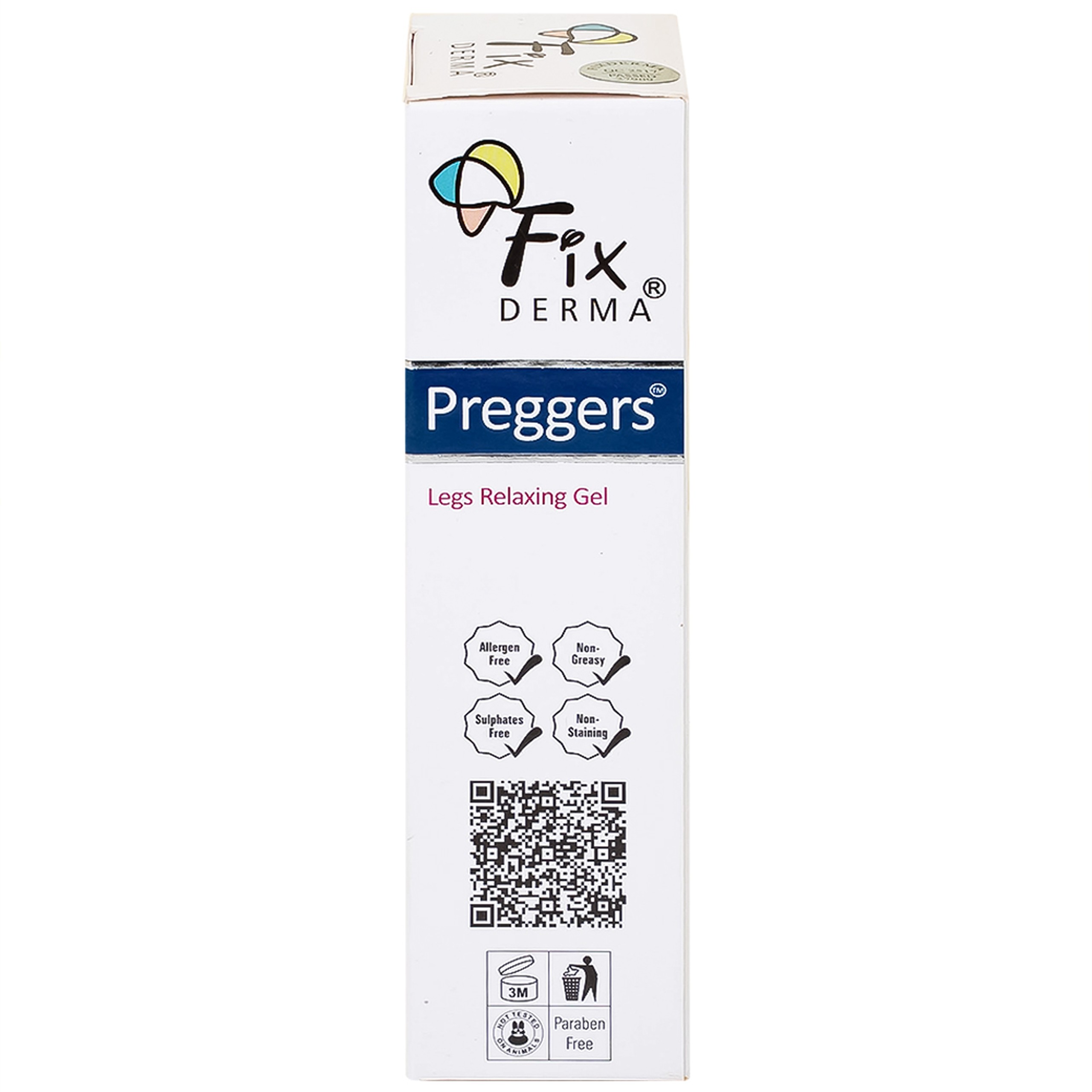 Gel dưỡng ẩm, ngừa giãn tĩnh mạch chân dành cho bà bầu Fixderma Preggers Leg Relaxing Gel 60g