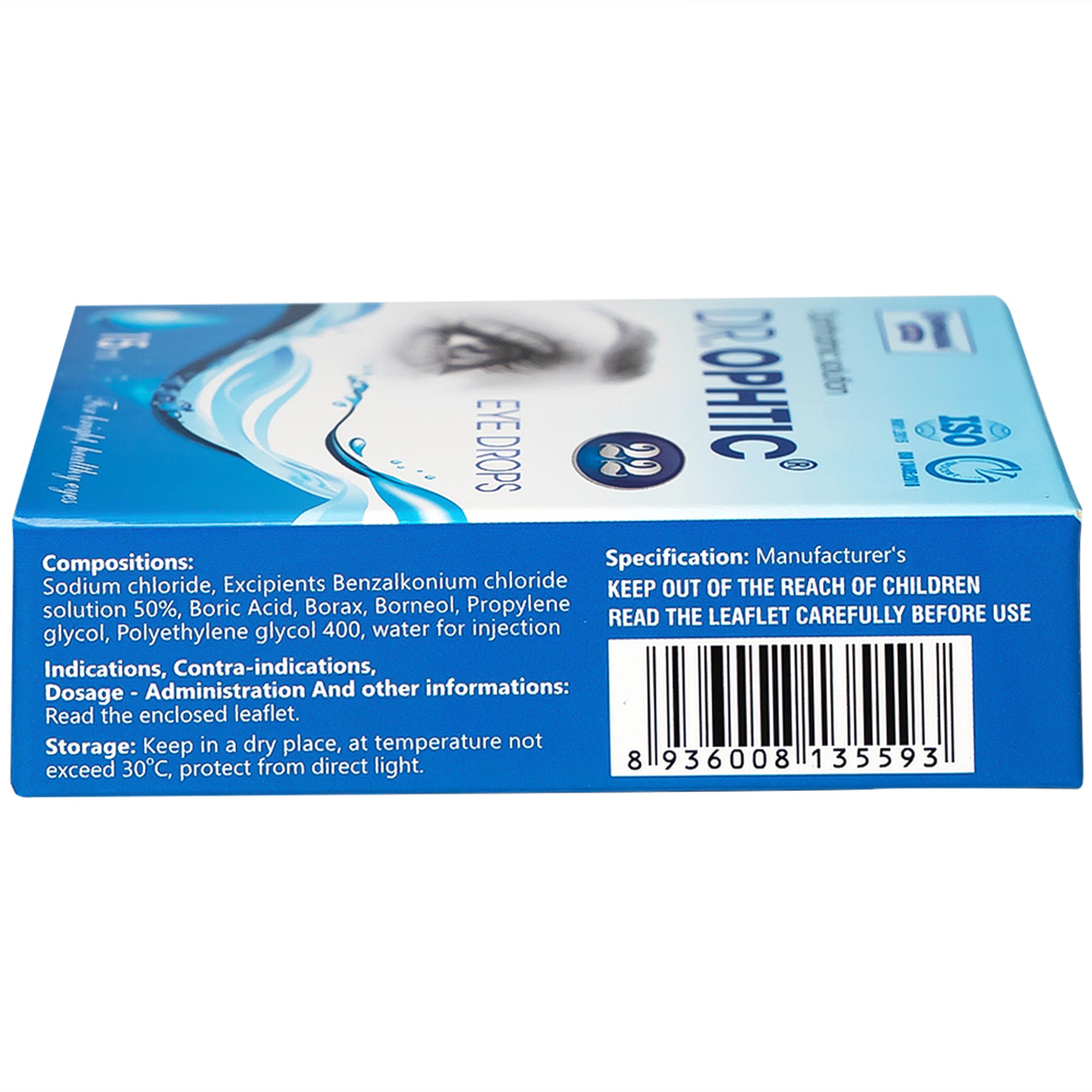 Nhỏ mắt Dr.Ophtic 22 HD Pharma 15ml giúp giảm mỏi mắt, ngứa mắt, khô rát mắt