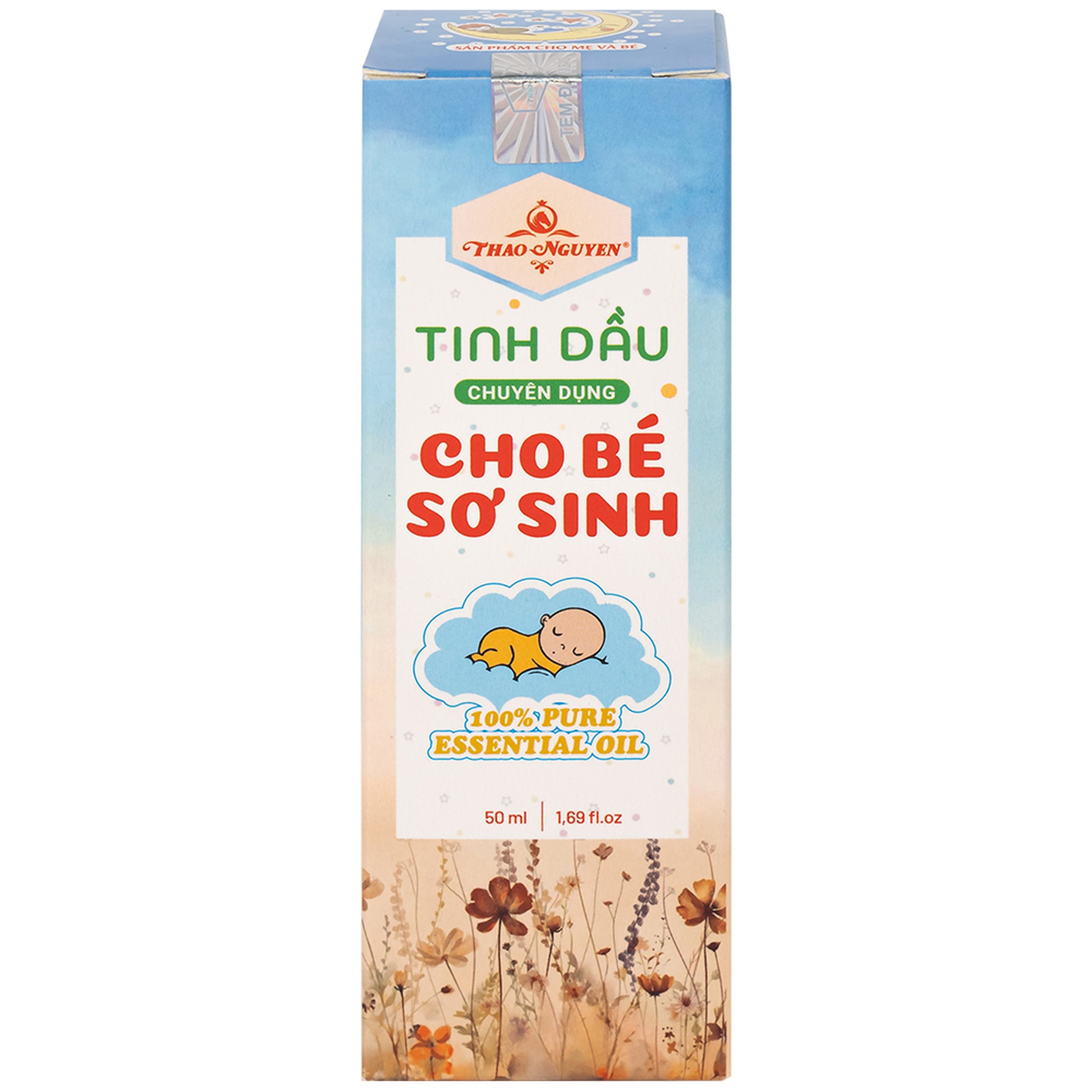 Tinh dầu cho bé sơ sinh Thảo Nguyên giúp phòng ngừa cảm lạnh, phòng gió, làm ấm phổi (50ml)