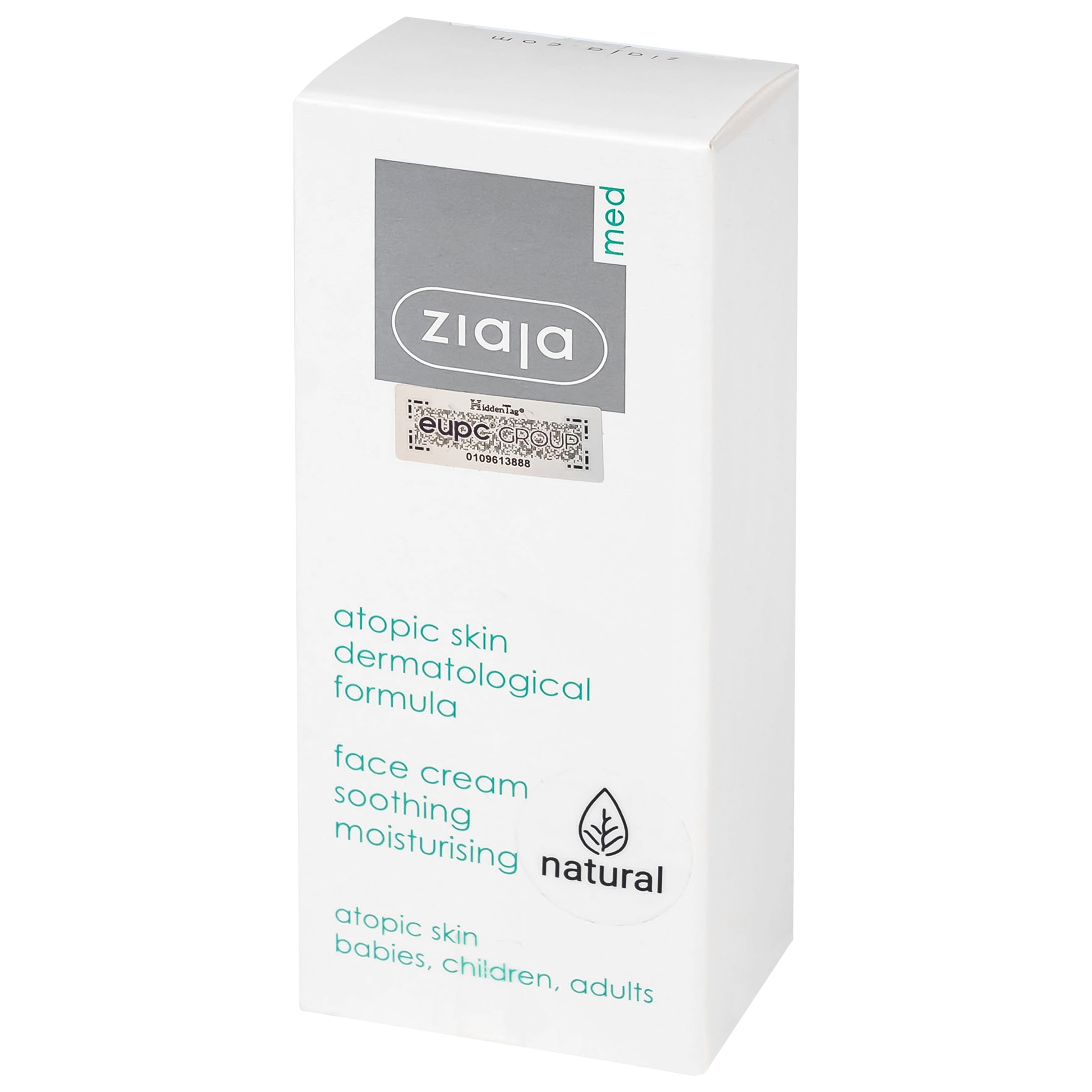 Kem dưỡng ẩm Ziaja Med Atopic Skin Dermatological Formula Face Cream Soothing Moisturising 5% Urê làm dịu da khô, kích ứng (50ml)