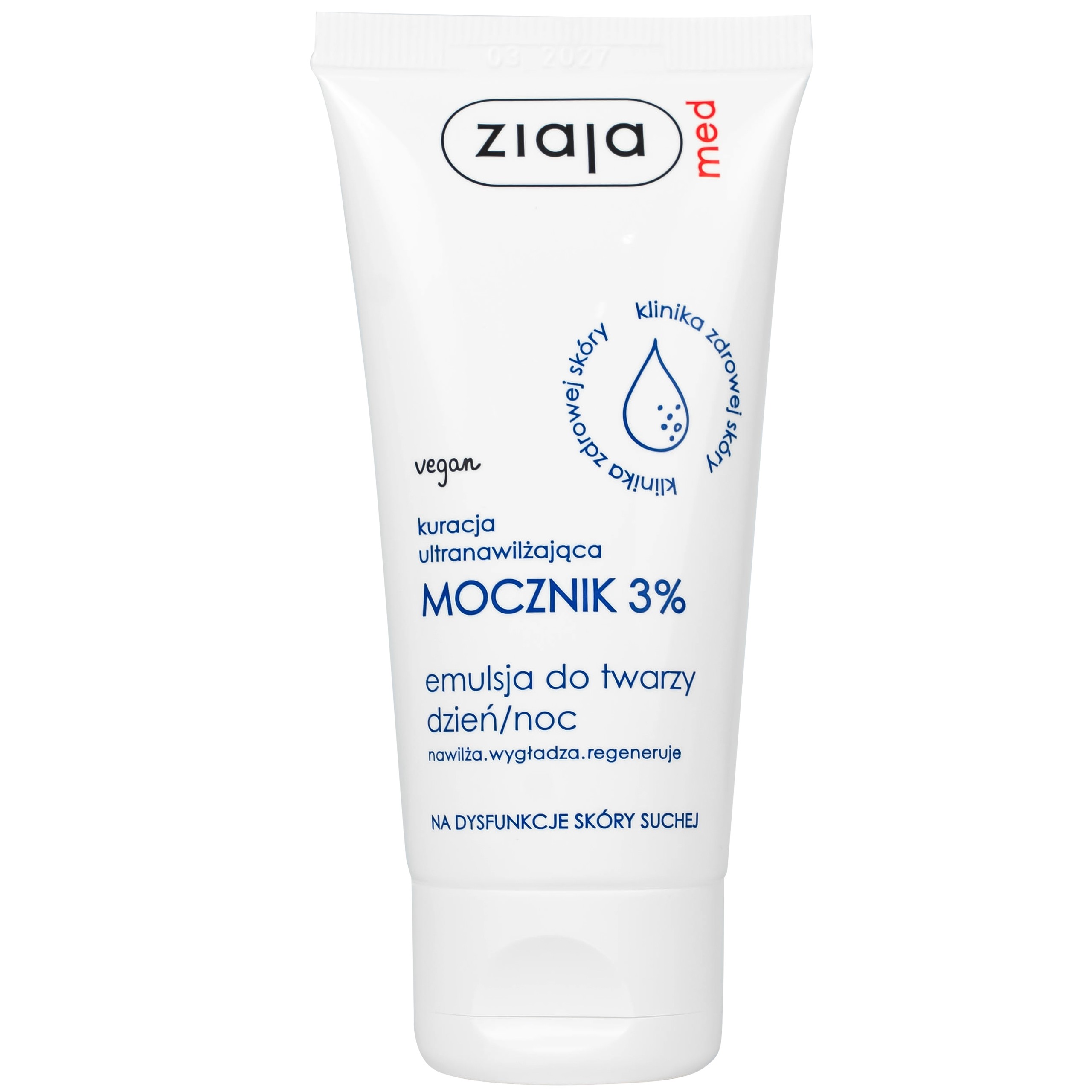 Nhũ tương bôi Ziaja Med 3% Urea mềm da, dưỡng ẩm (50ml)