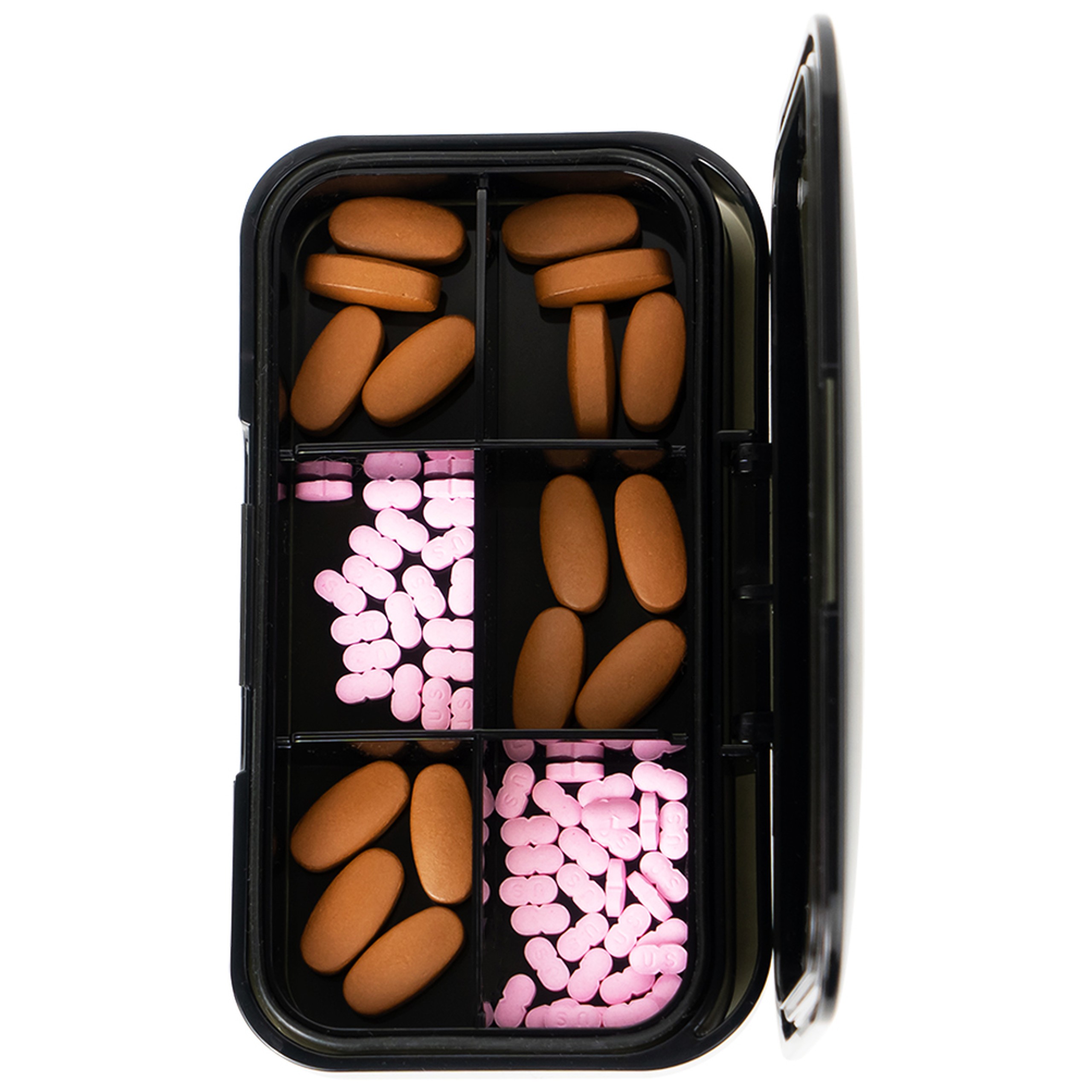 Hộp phân liều thuốc 6 ngăn A29 Duy Thành (màu trà)